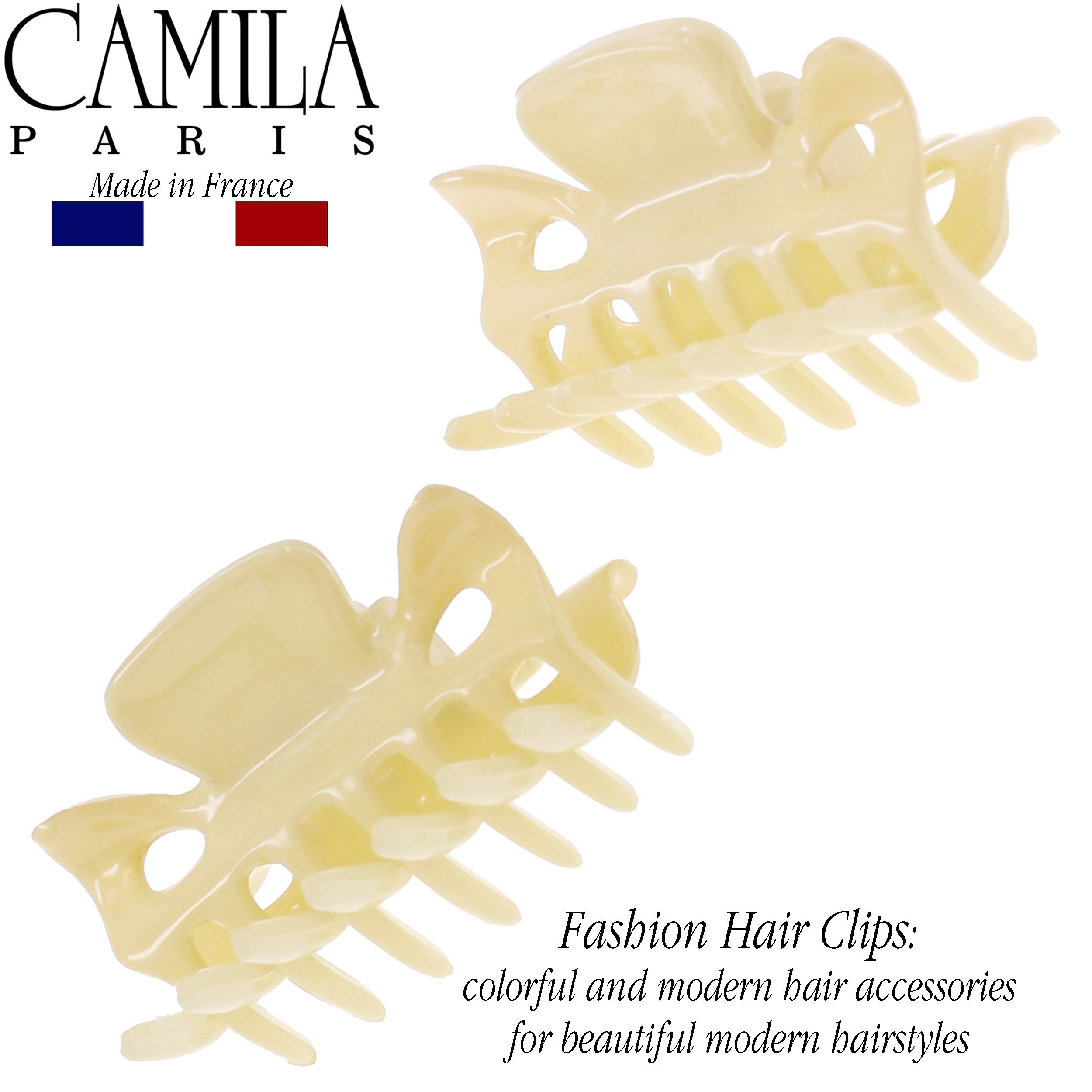 Camila Paris Elizabeth French hair clip cellulose acetate
