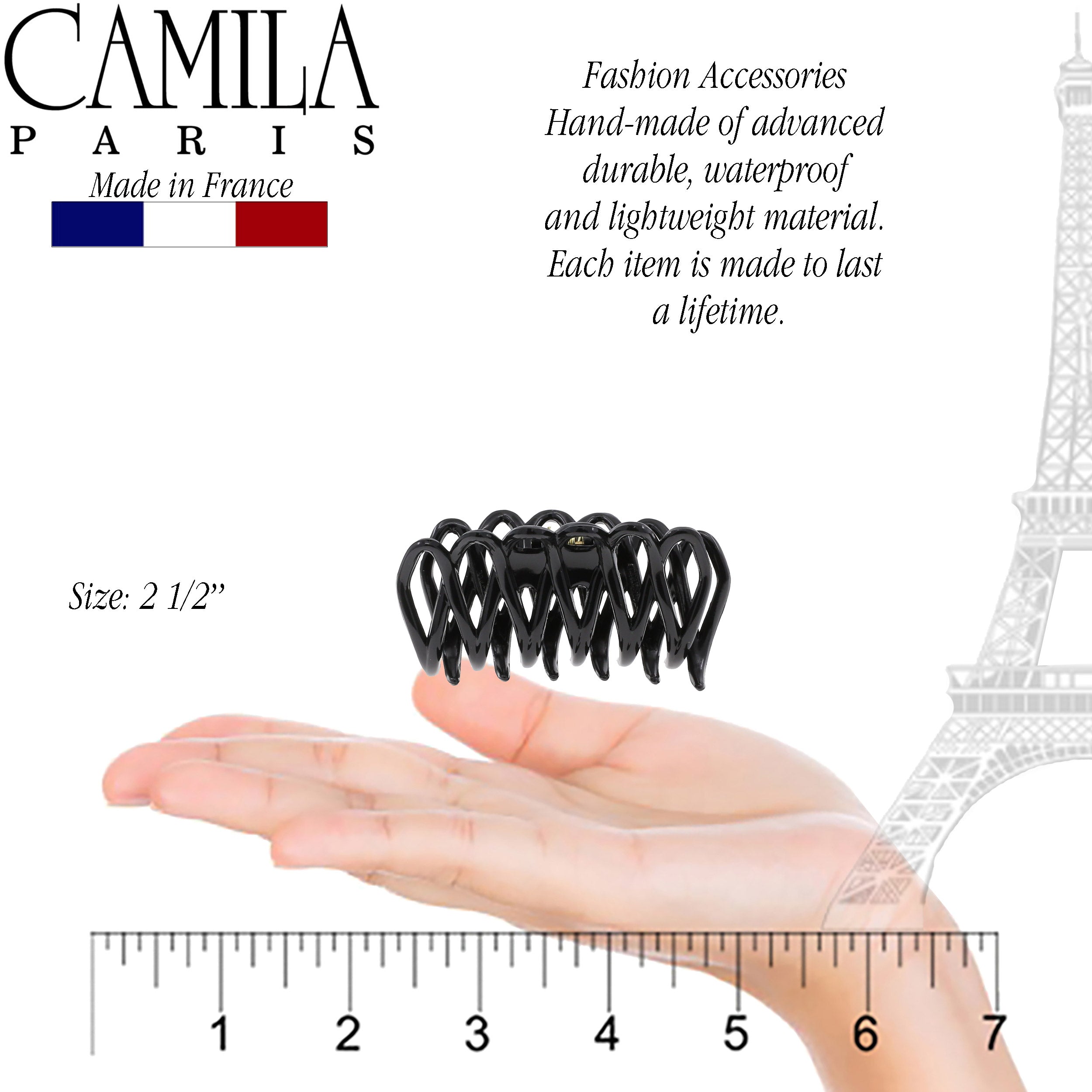 Camila Paris French hair clip cellulose acetate