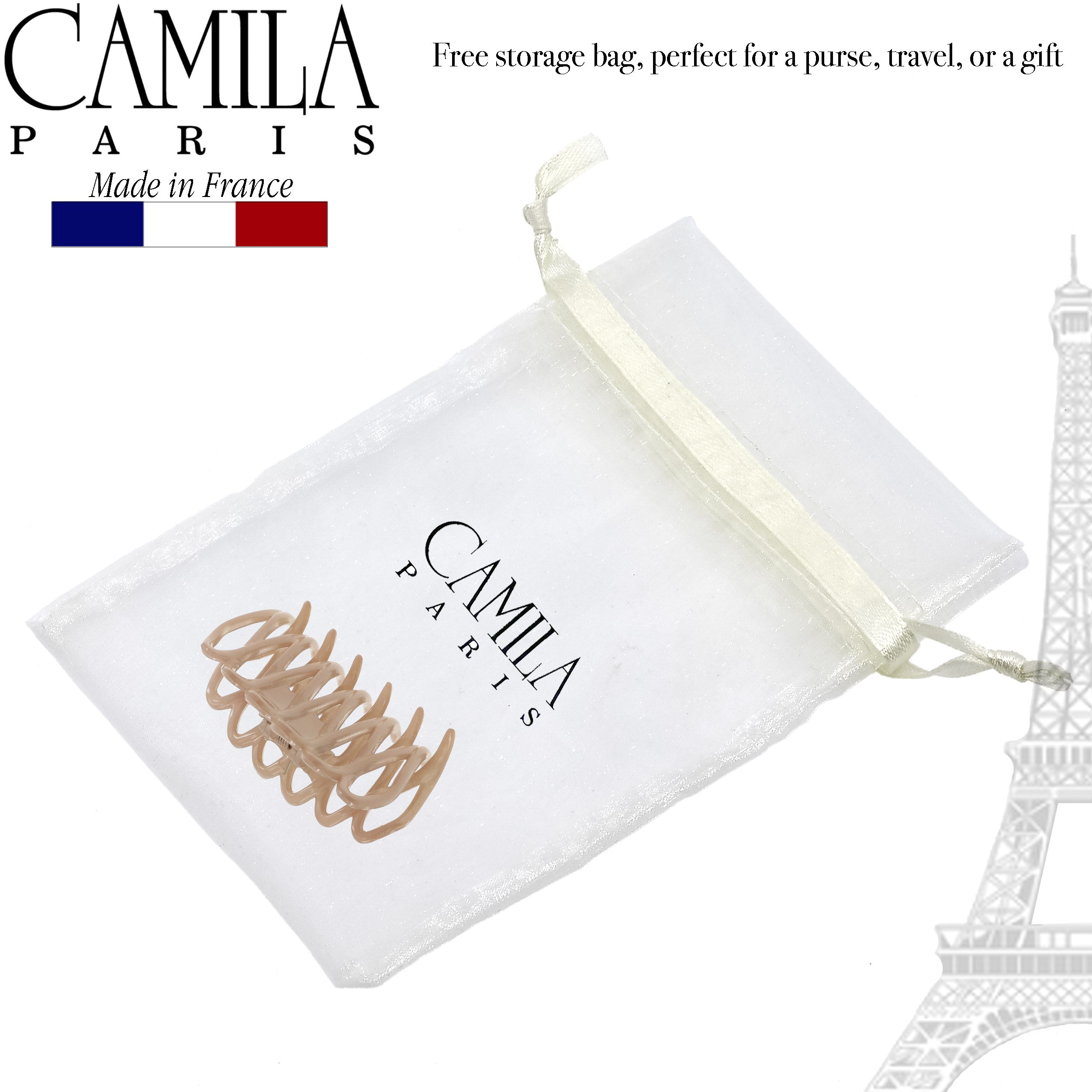 Camila Paris French hair clip cellulose acetate