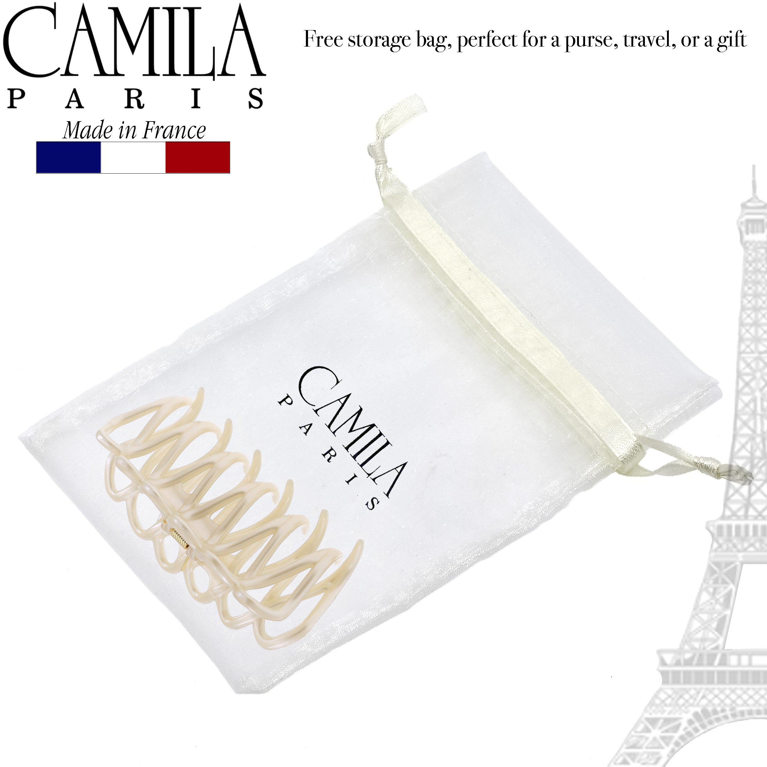 Camila Paris French hair clip cellulose acetate