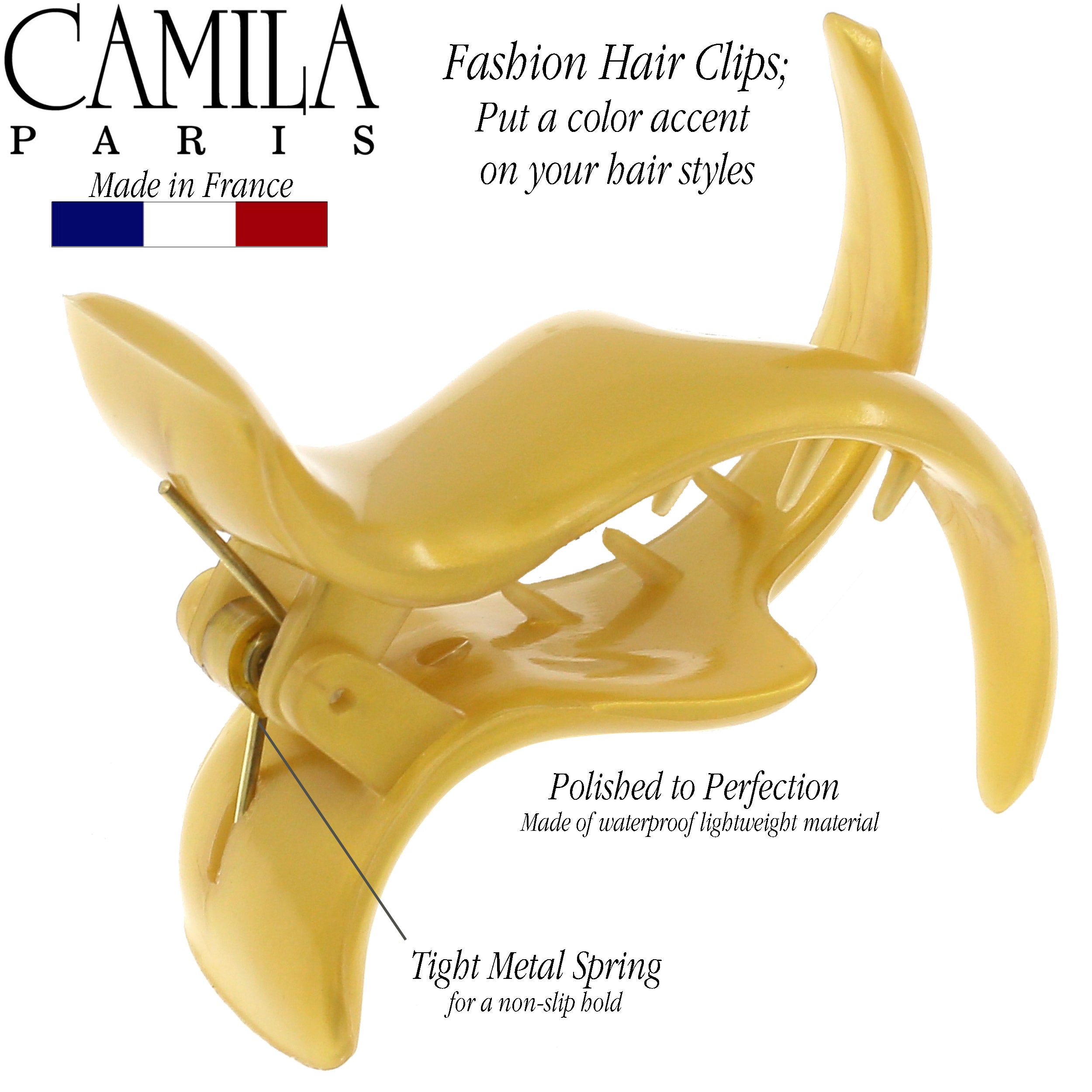 Camila Paris French hair clip cellulose acetate