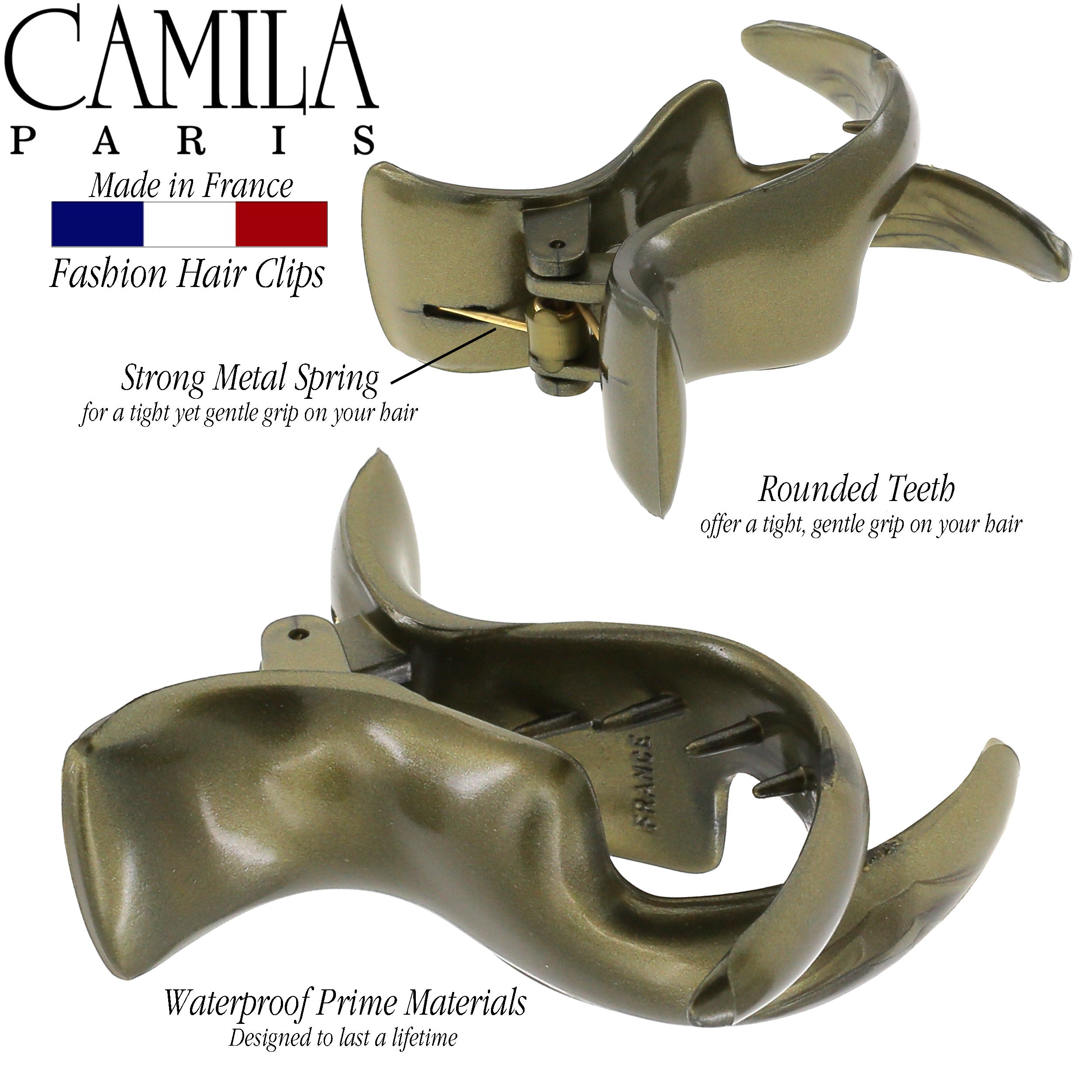 Camila Paris French hair clip cellulose acetate