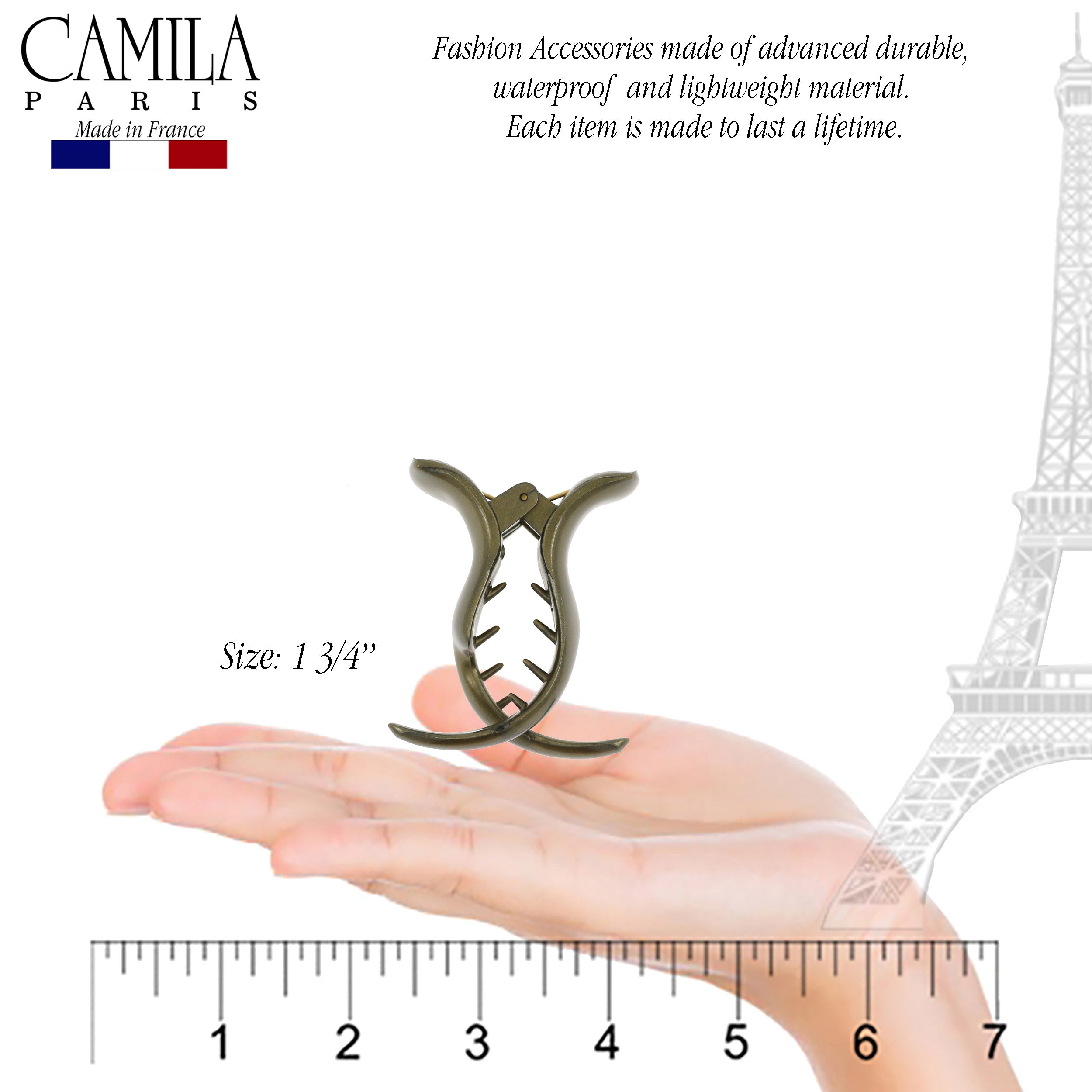 Camila Paris French hair clip cellulose acetate