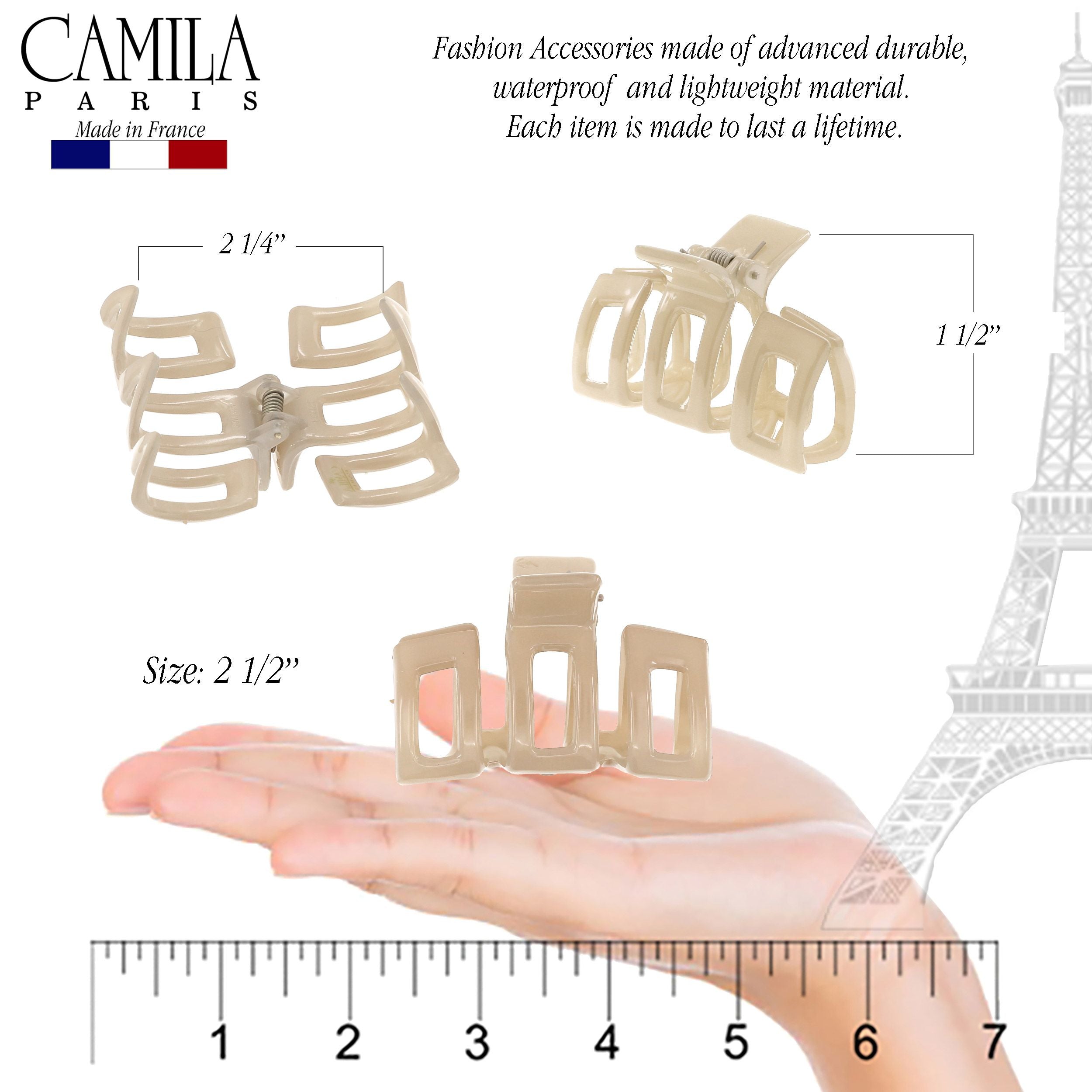 Camila Paris French hair clip cellulose acetate