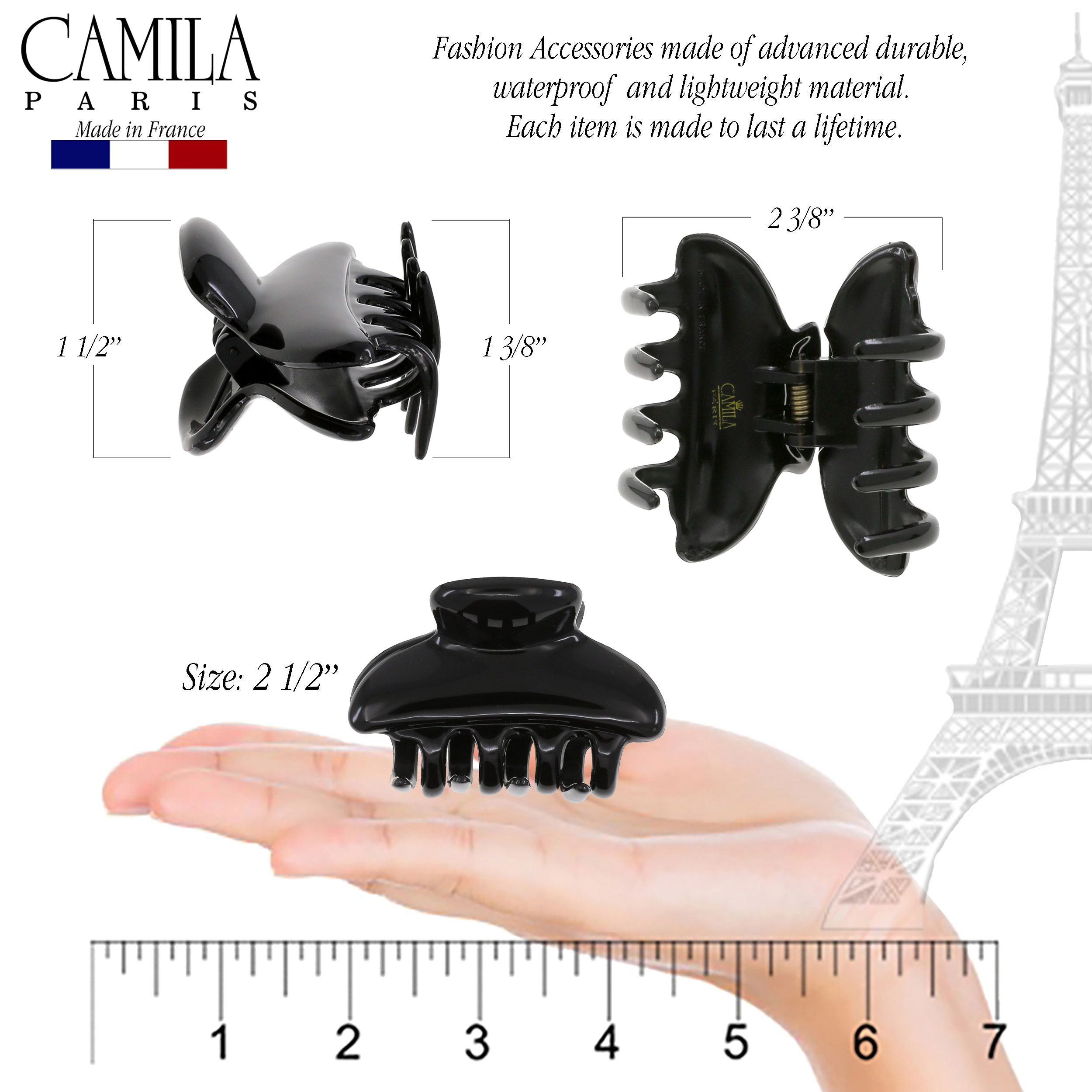 Camila Paris 2.5 Inch French hair clip cellulose acetate