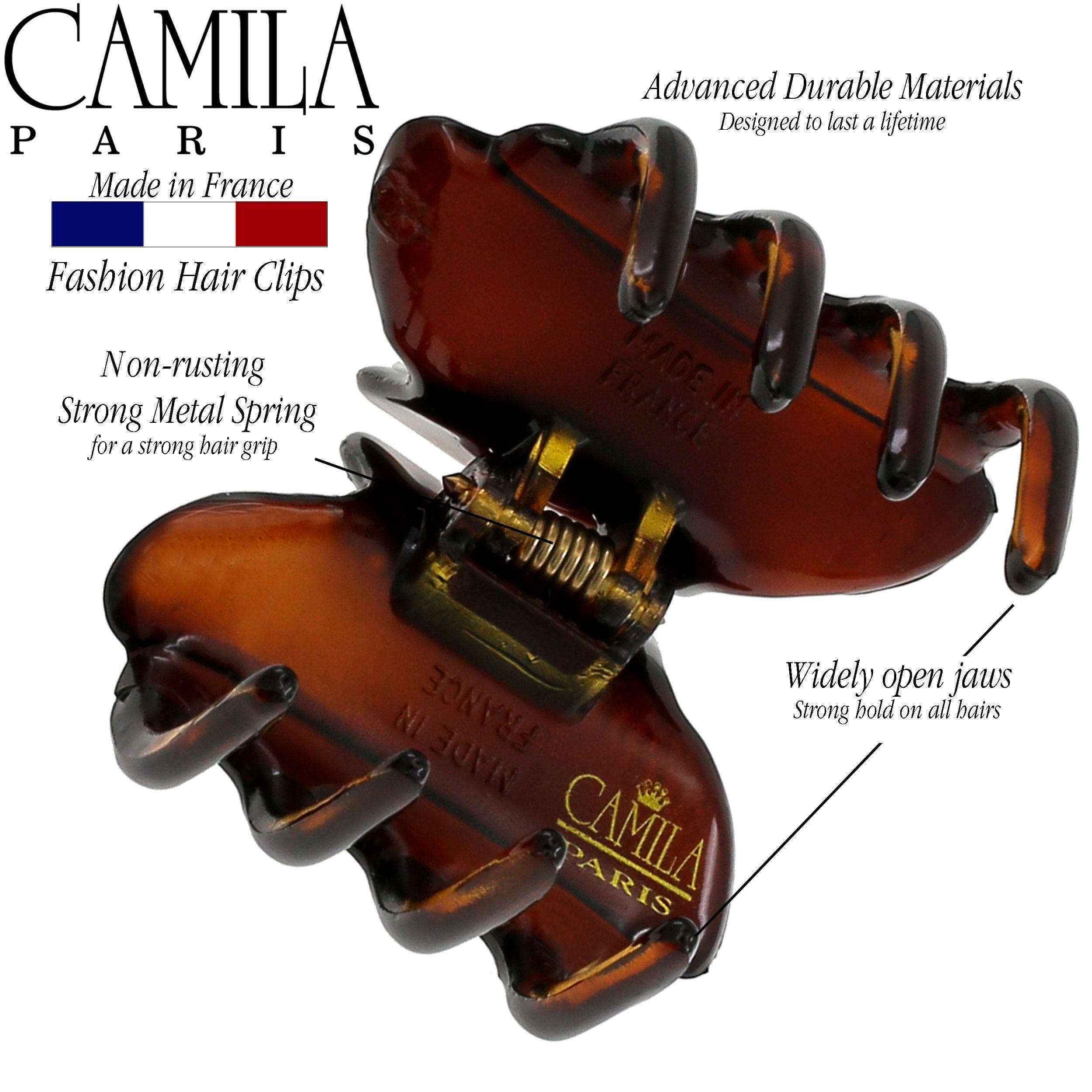 Camila Paris French hair clip cellulose acetate