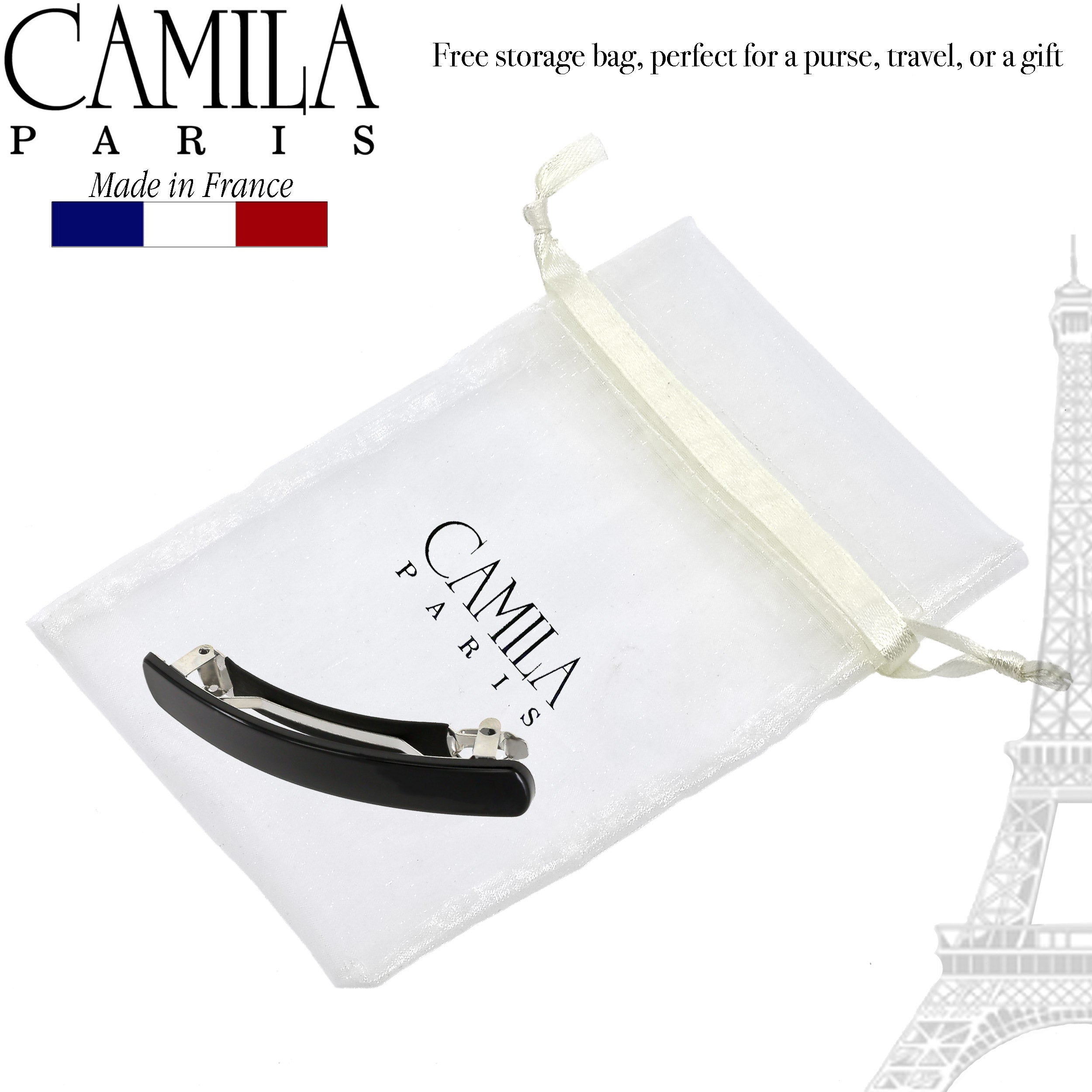 Camila Paris Round Edge French barrette cellulose acetate