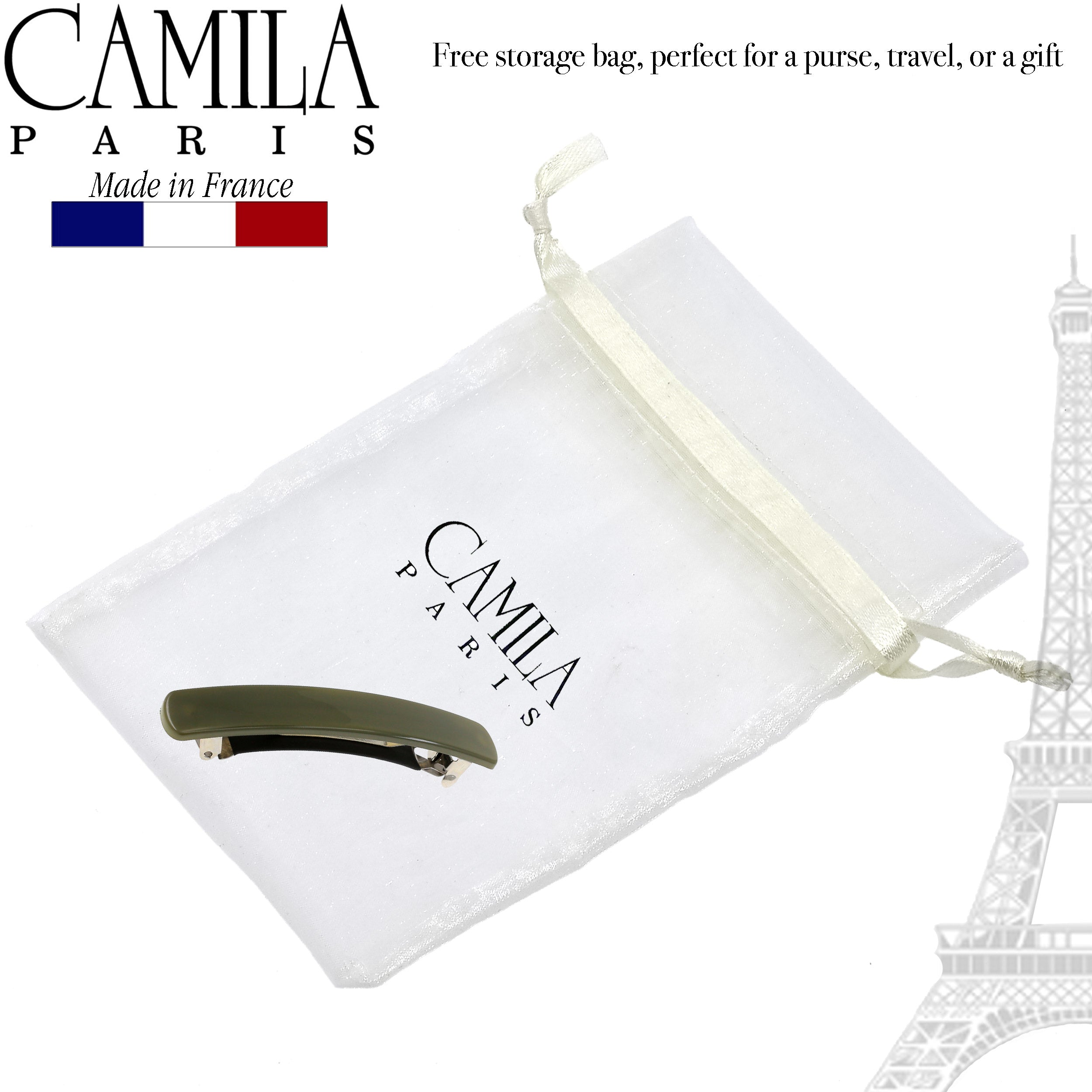 Camila Paris Round Edge French barrette cellulose acetate