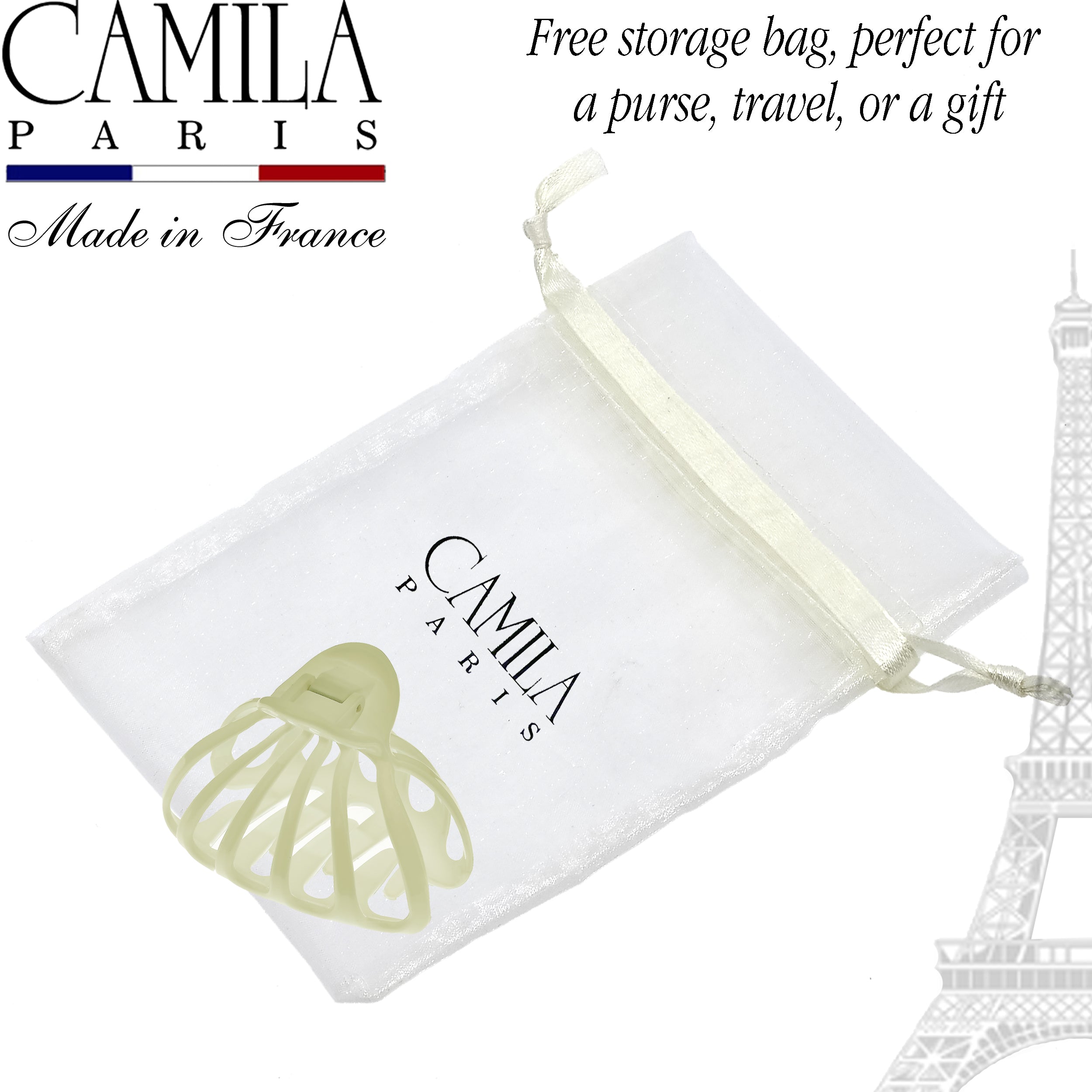 Camila Paris French claw clip cellulose acetate