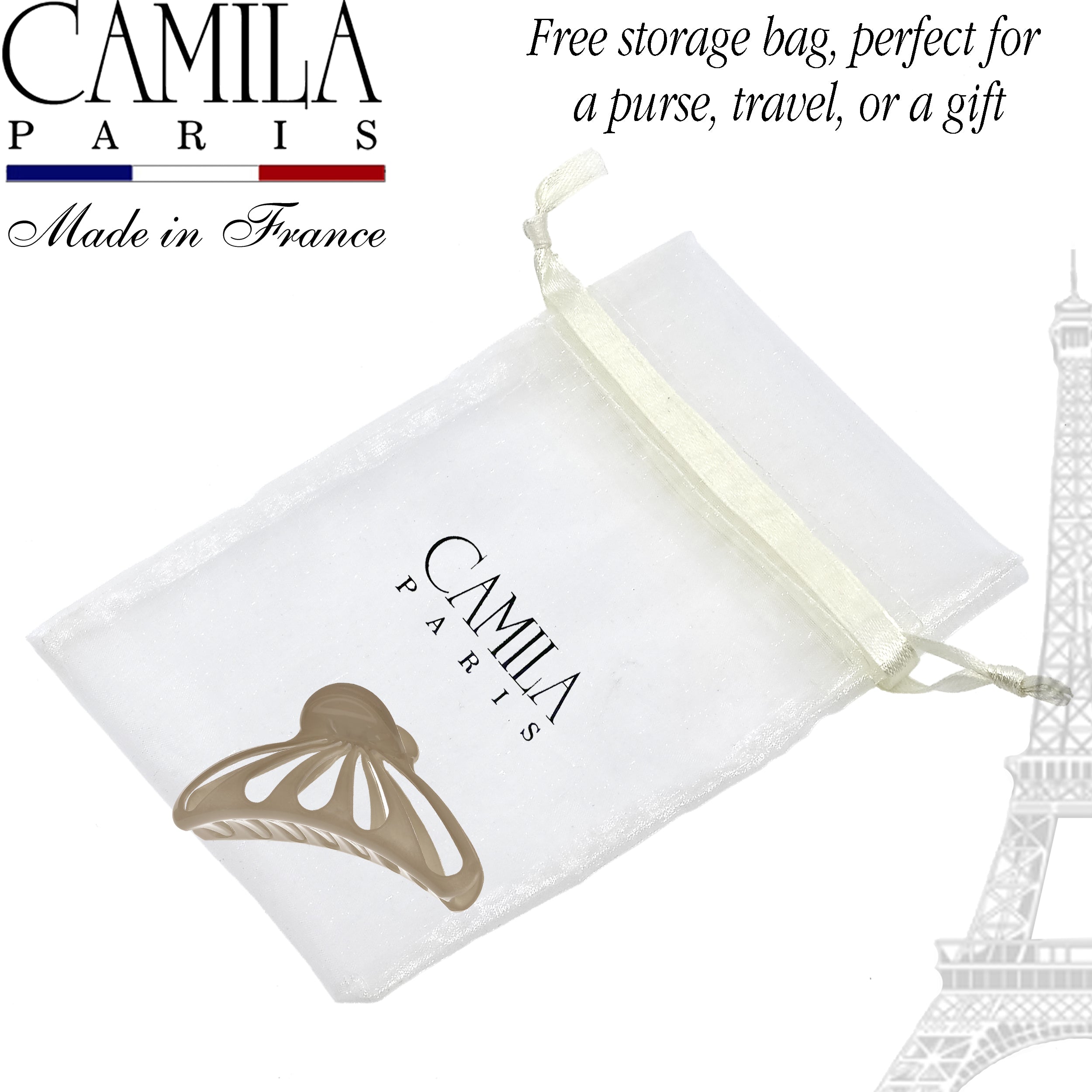 Camila Paris French claw clip cellulose acetate