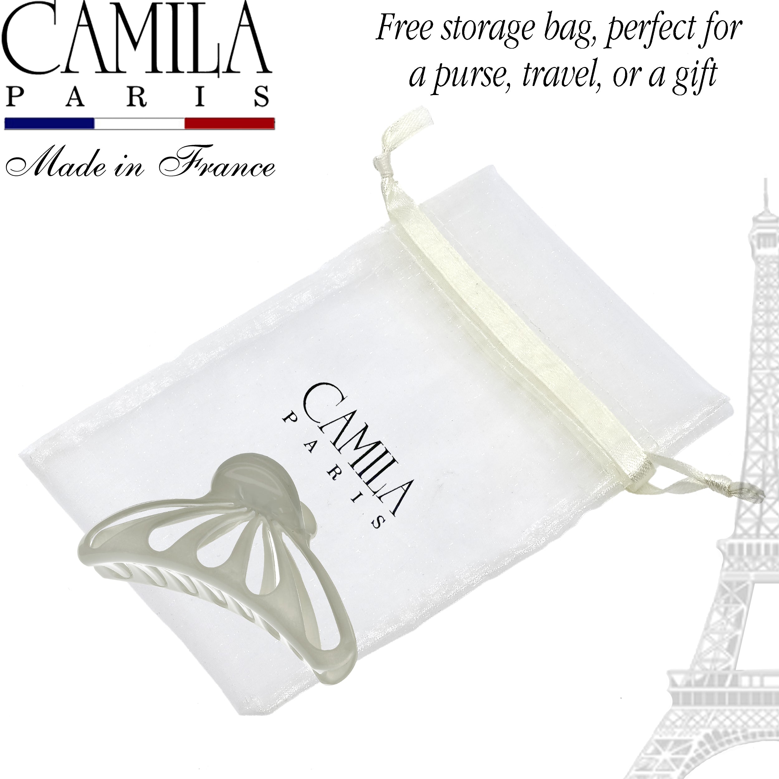 Camila Paris French claw clip cellulose acetate