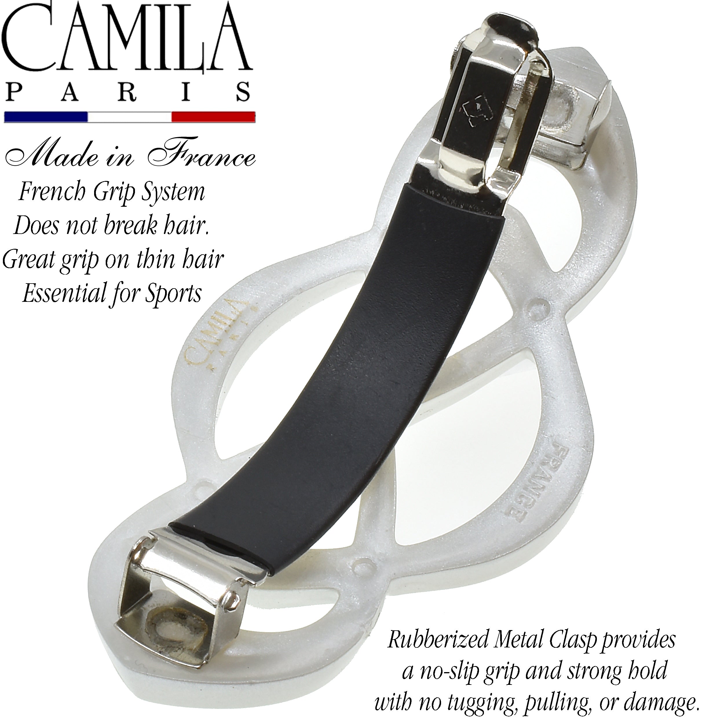 Camila Paris French barrette cellulose acetate