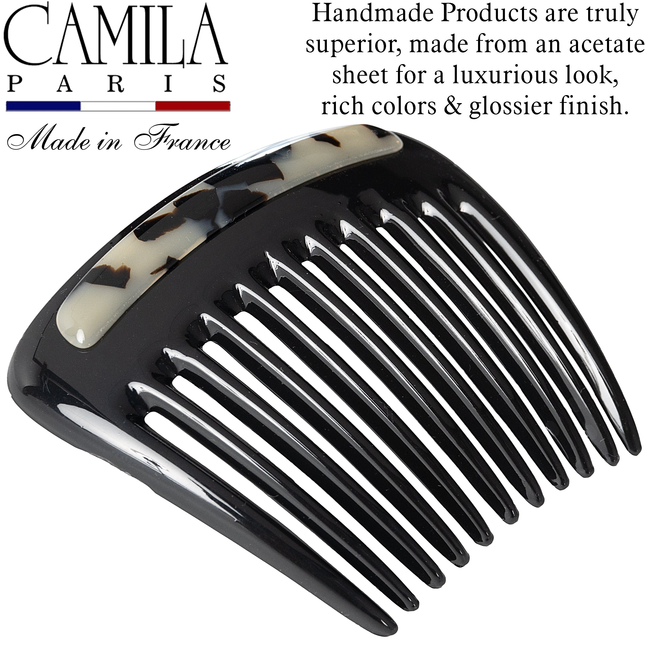 Camila Paris Charlotte French side comb cellulose acetate
