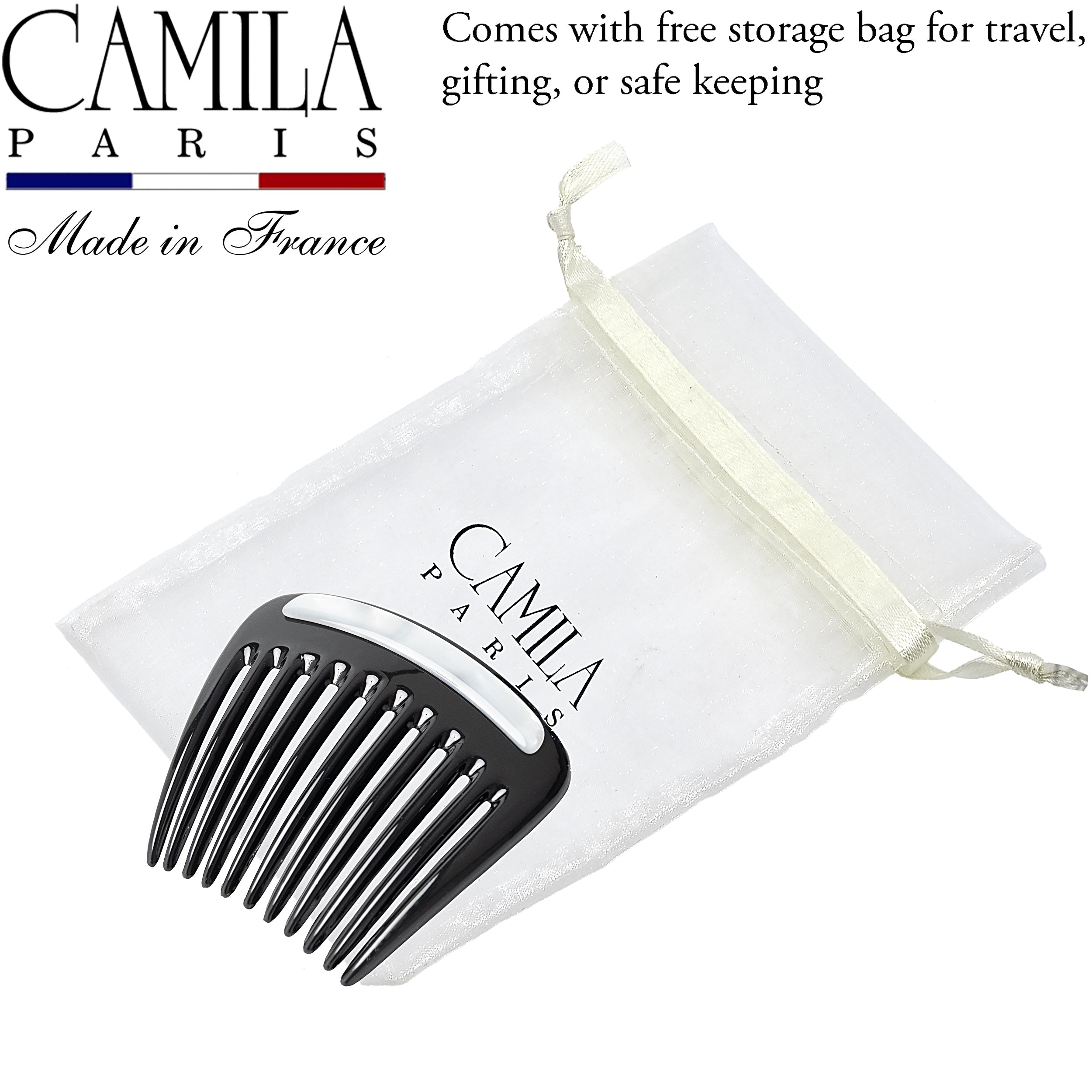Camila Paris Charlotte French side comb cellulose acetate
