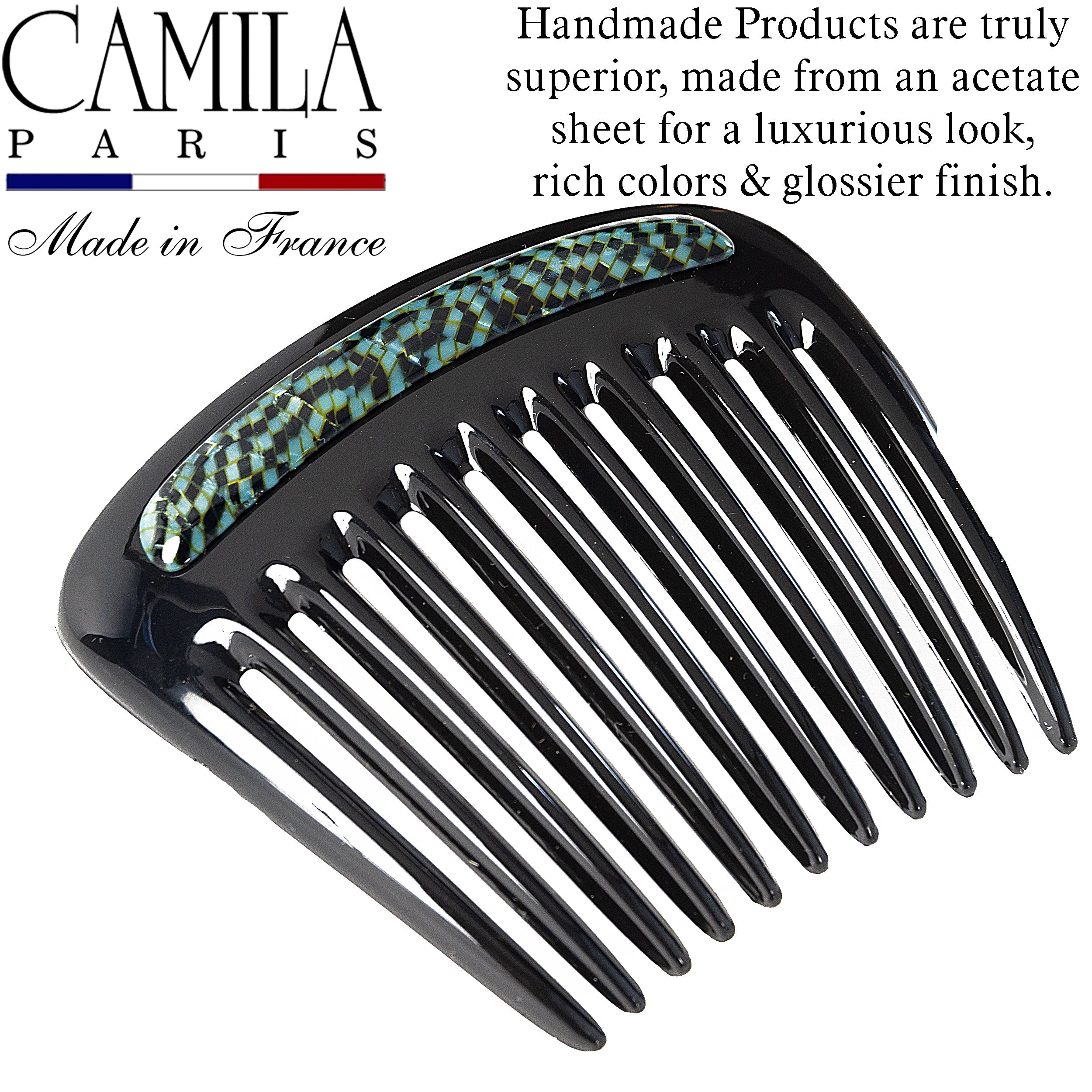 Camila Paris Charlotte French side comb cellulose acetate