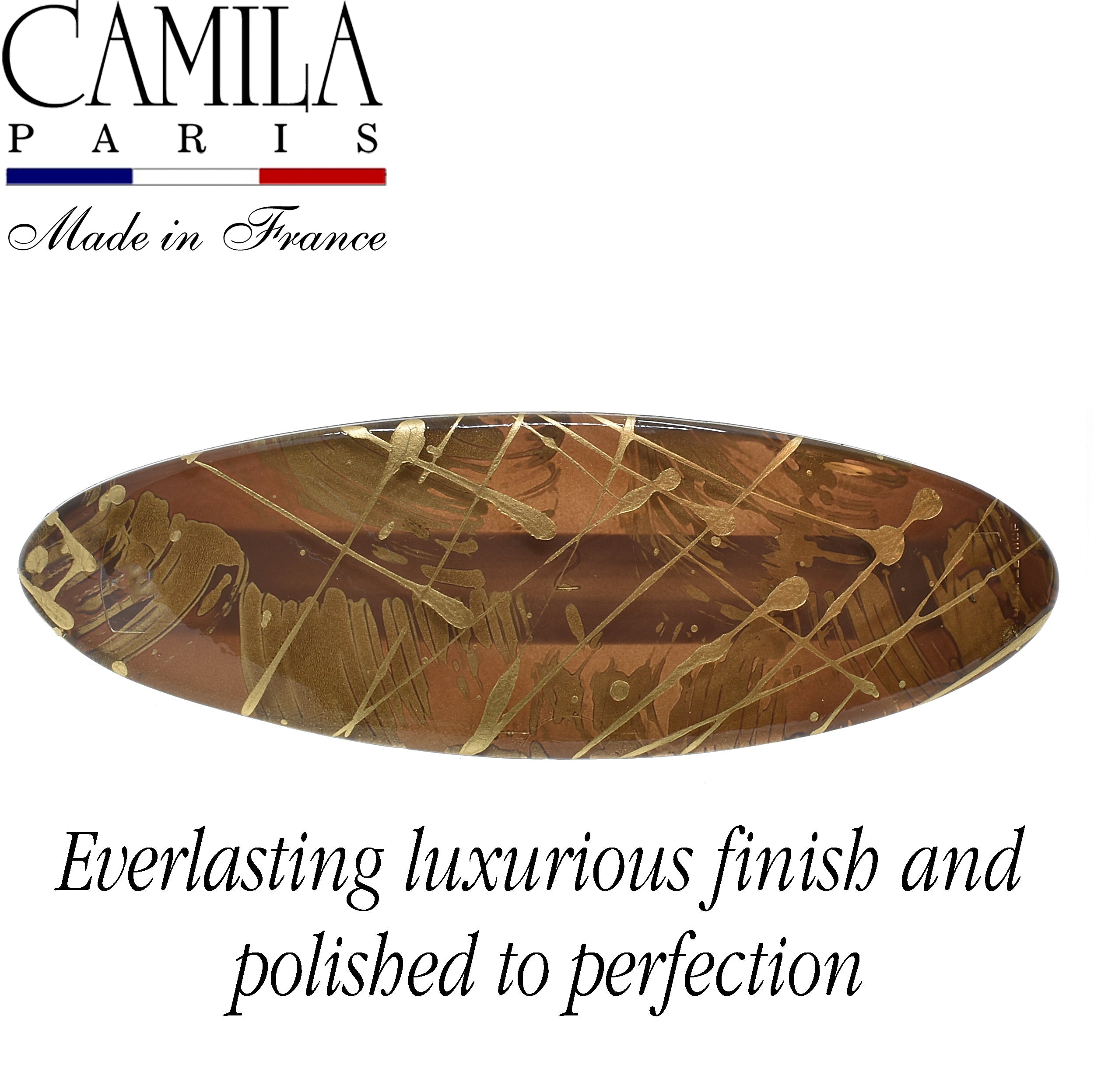 Camila Paris French barrette cellulose acetate