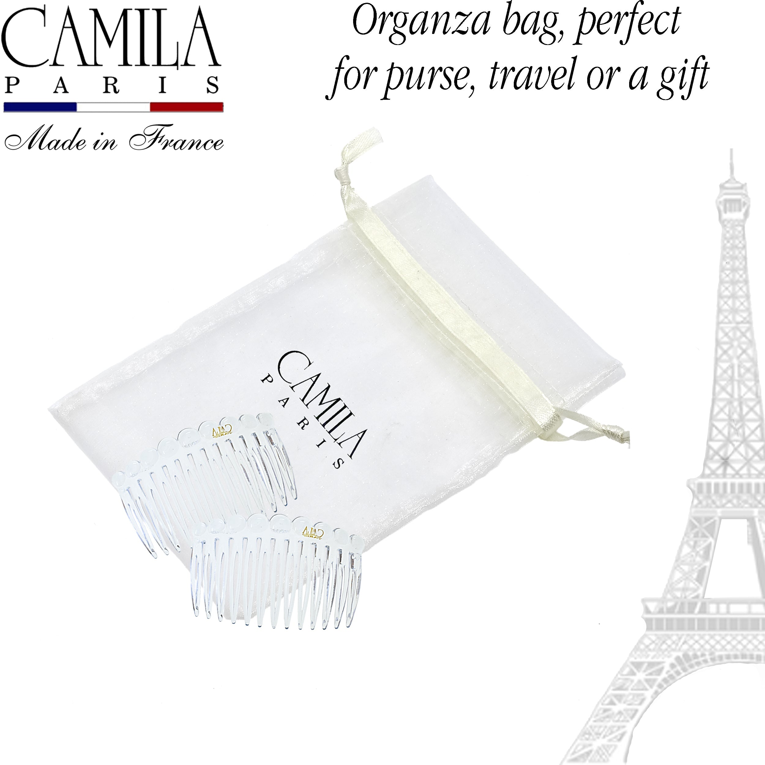 Camila Paris Detangling French side comb cellulose acetate