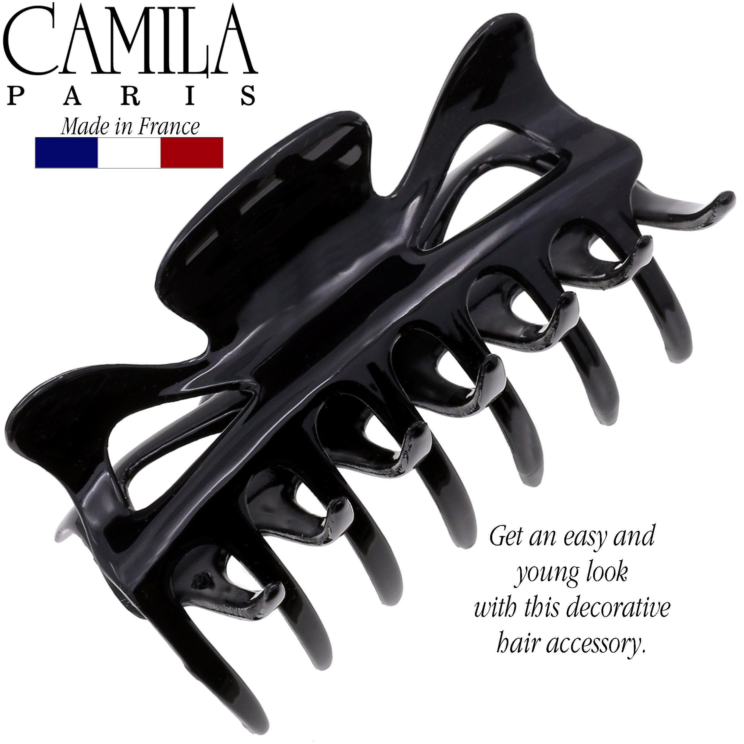 Camila Paris 6 Inch Elizabeth French hair clip cellulose acetate