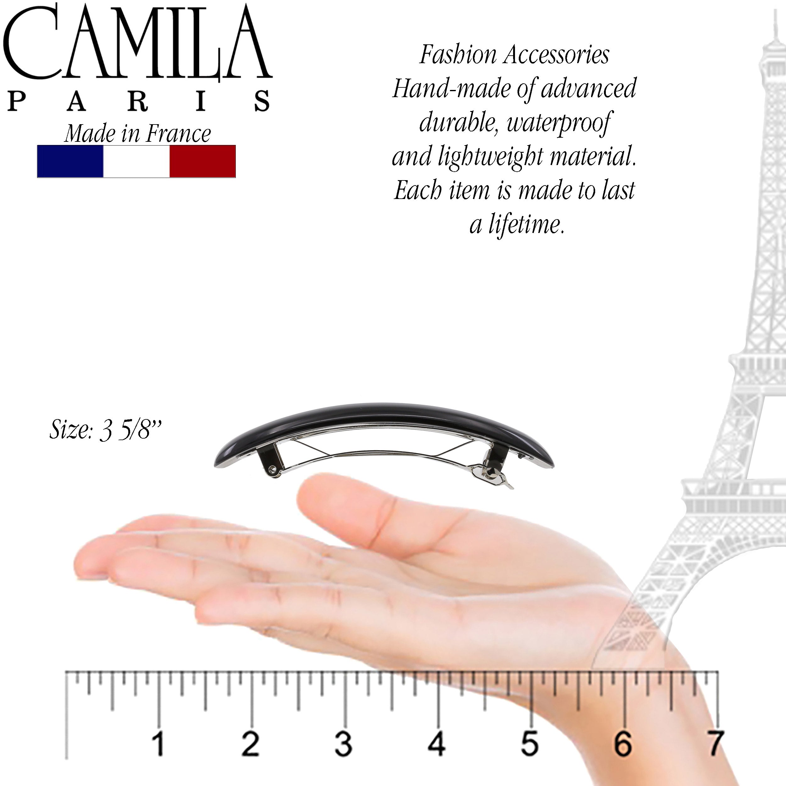 Camila Paris French barrette cellulose acetate