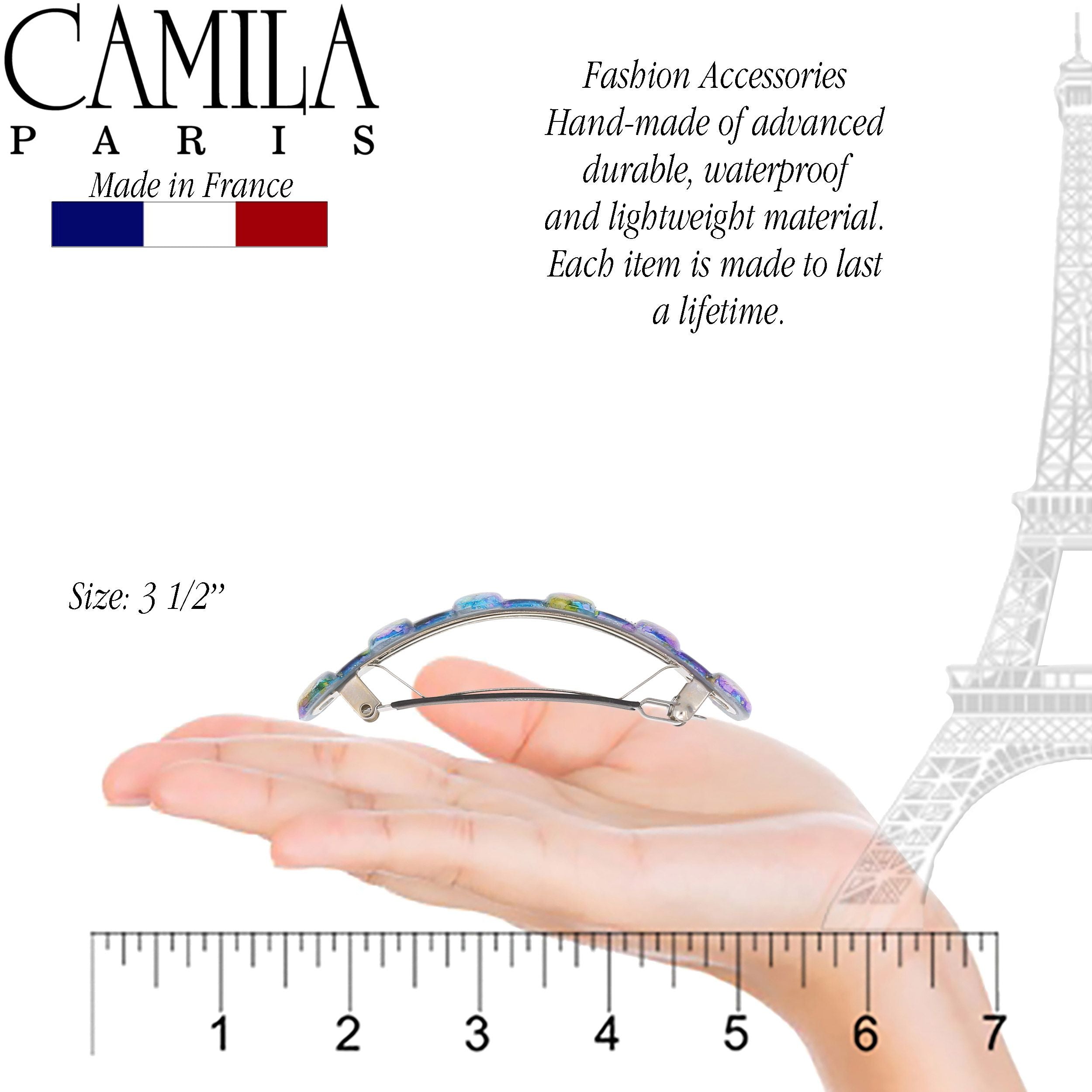 Camila Paris French barrette cellulose acetate