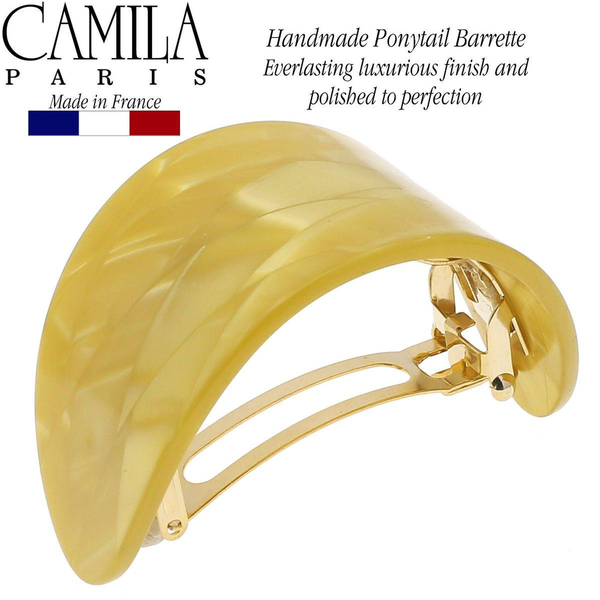 Camila Paris French barrette cellulose acetate