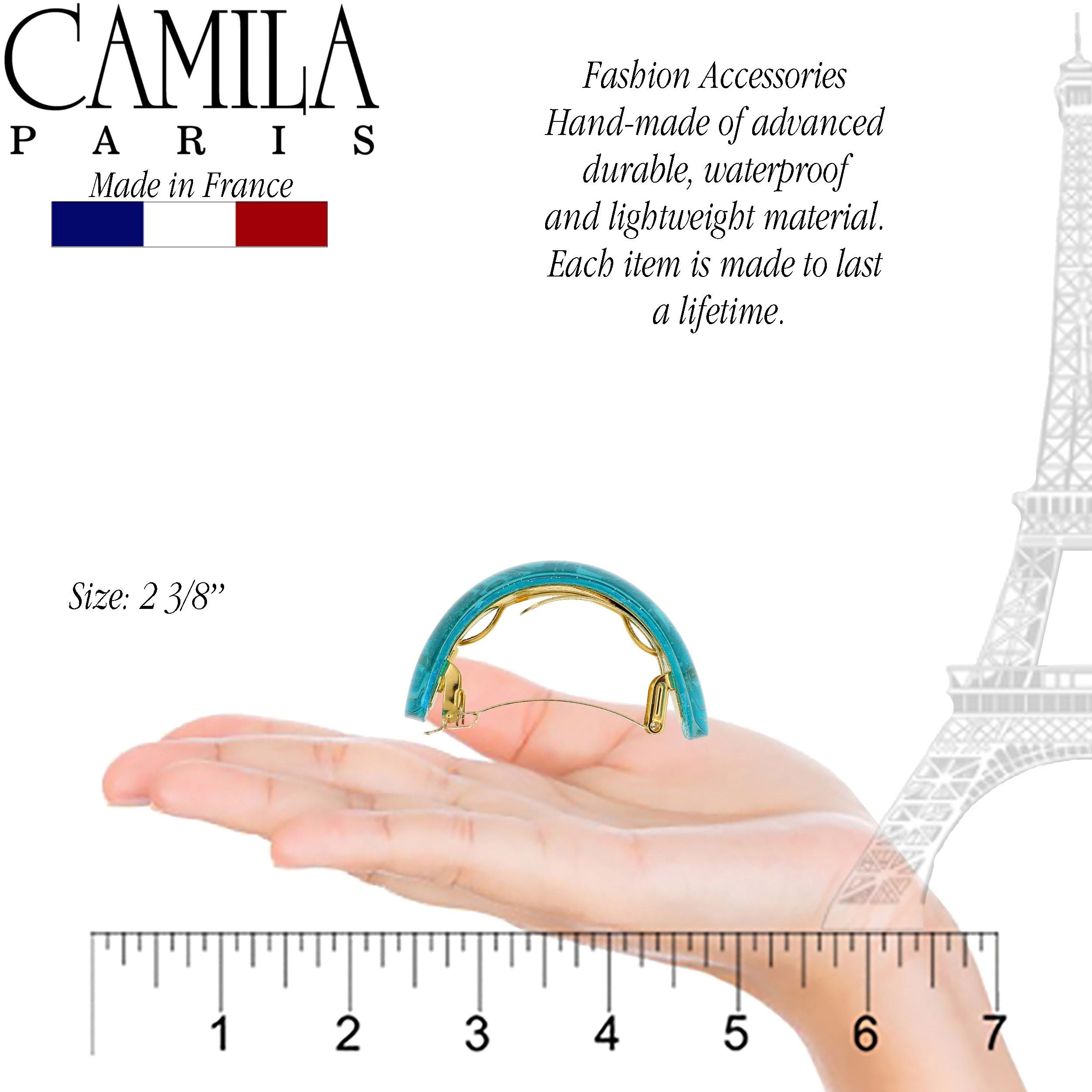 Camila Paris French barrette cellulose acetate