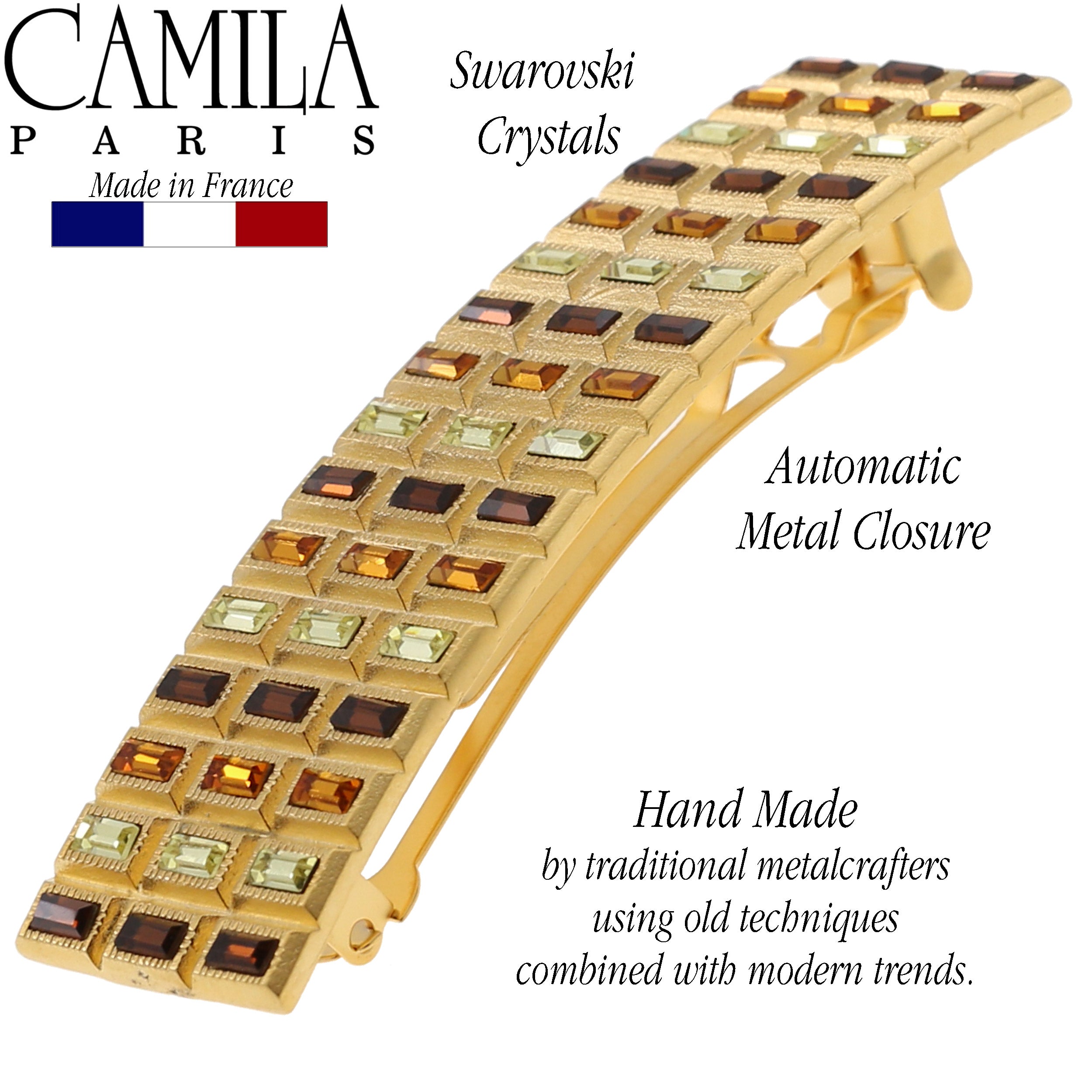 Camila Paris French barrette cellulose acetate