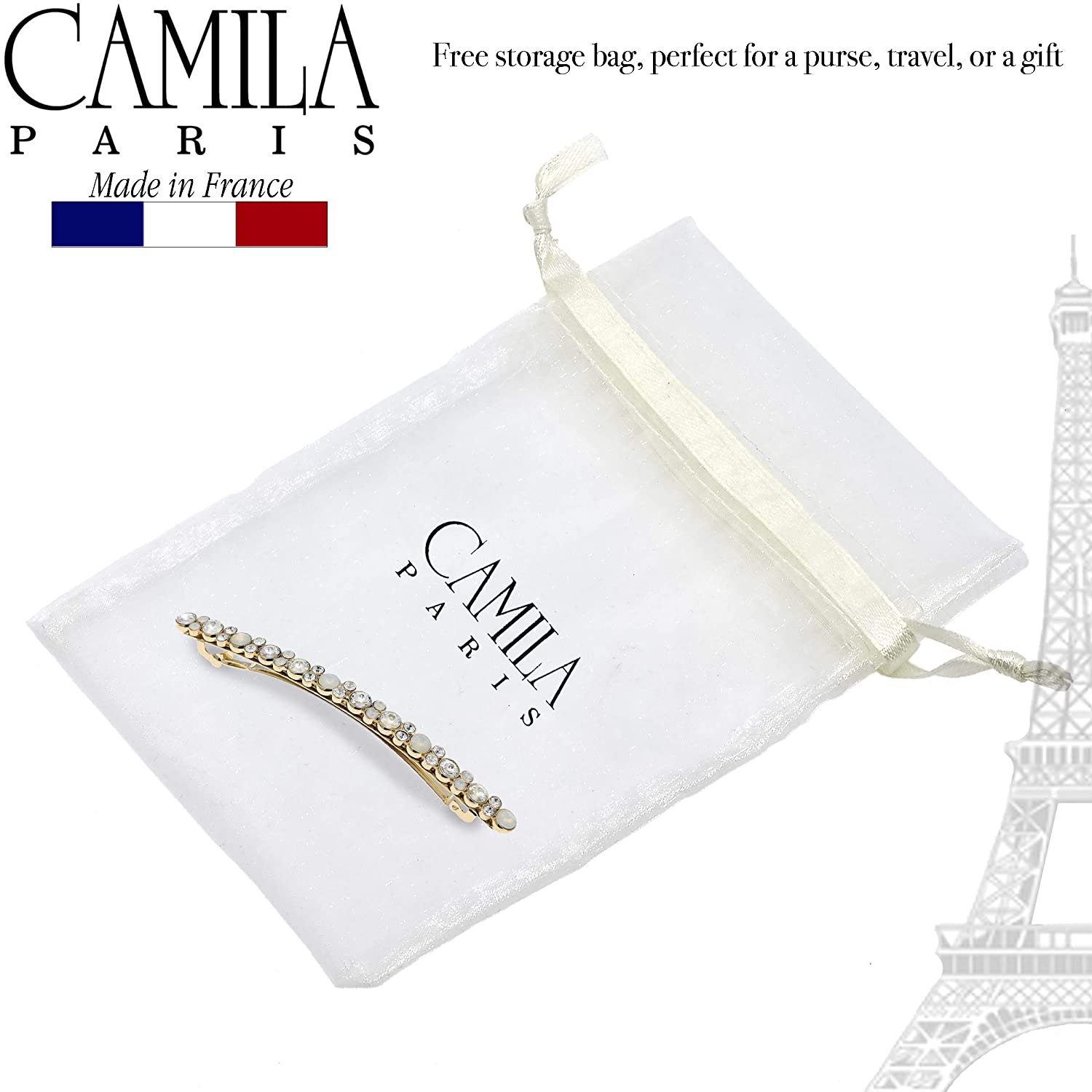 Camila Paris French barrette cellulose acetate handmade