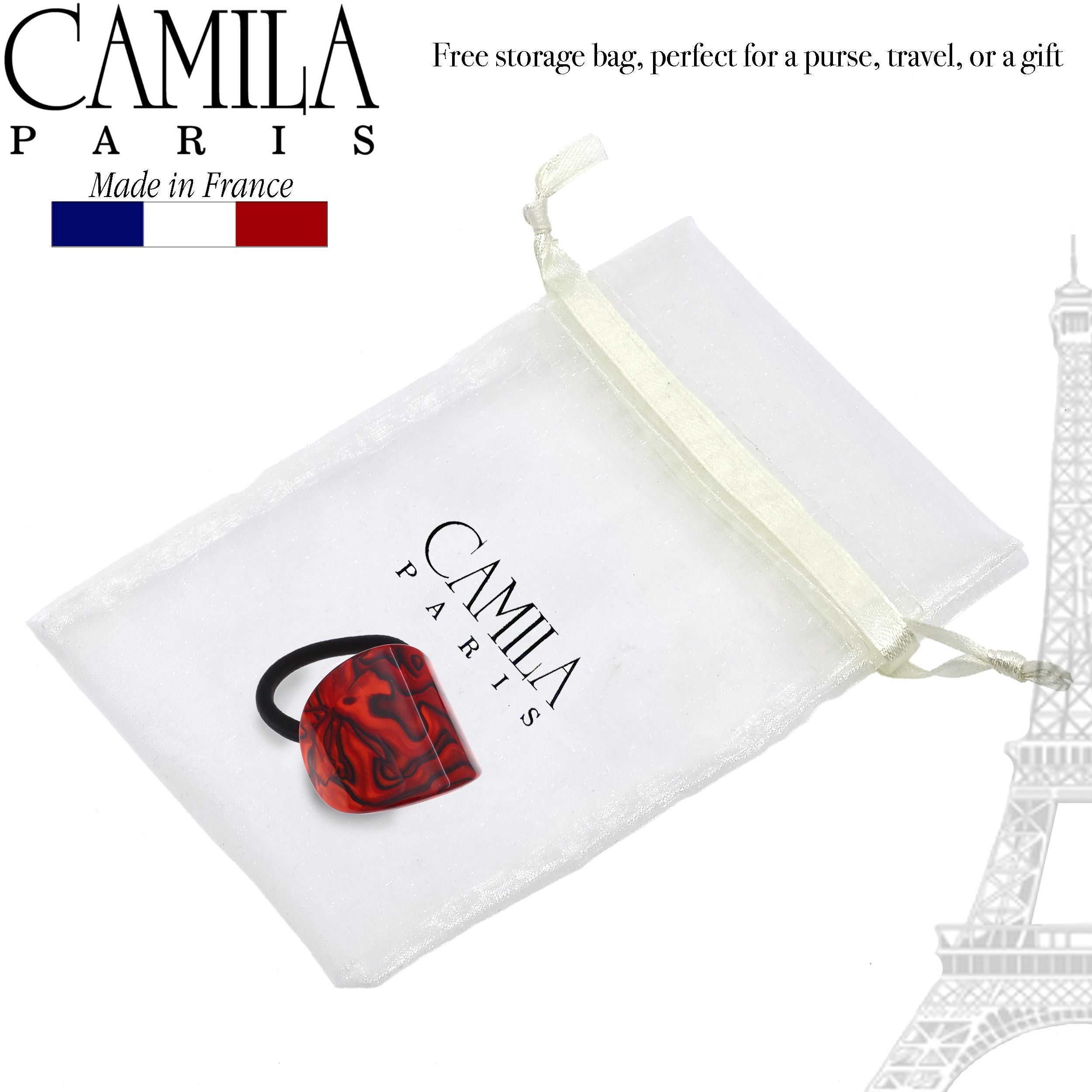 Camila Paris French hair tie cellulose acetate handmade