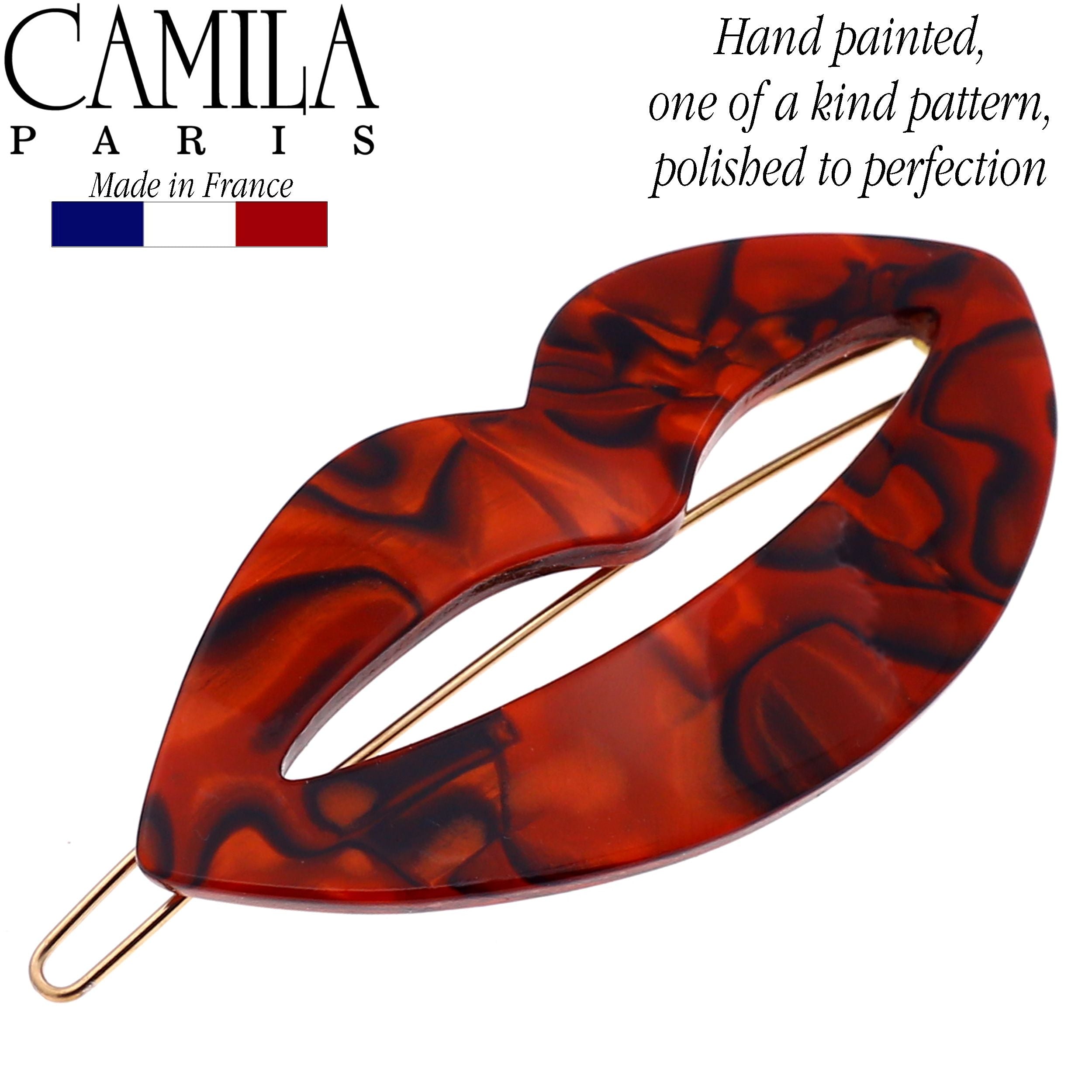 Camila Paris French barrette cellulose acetate handmade
