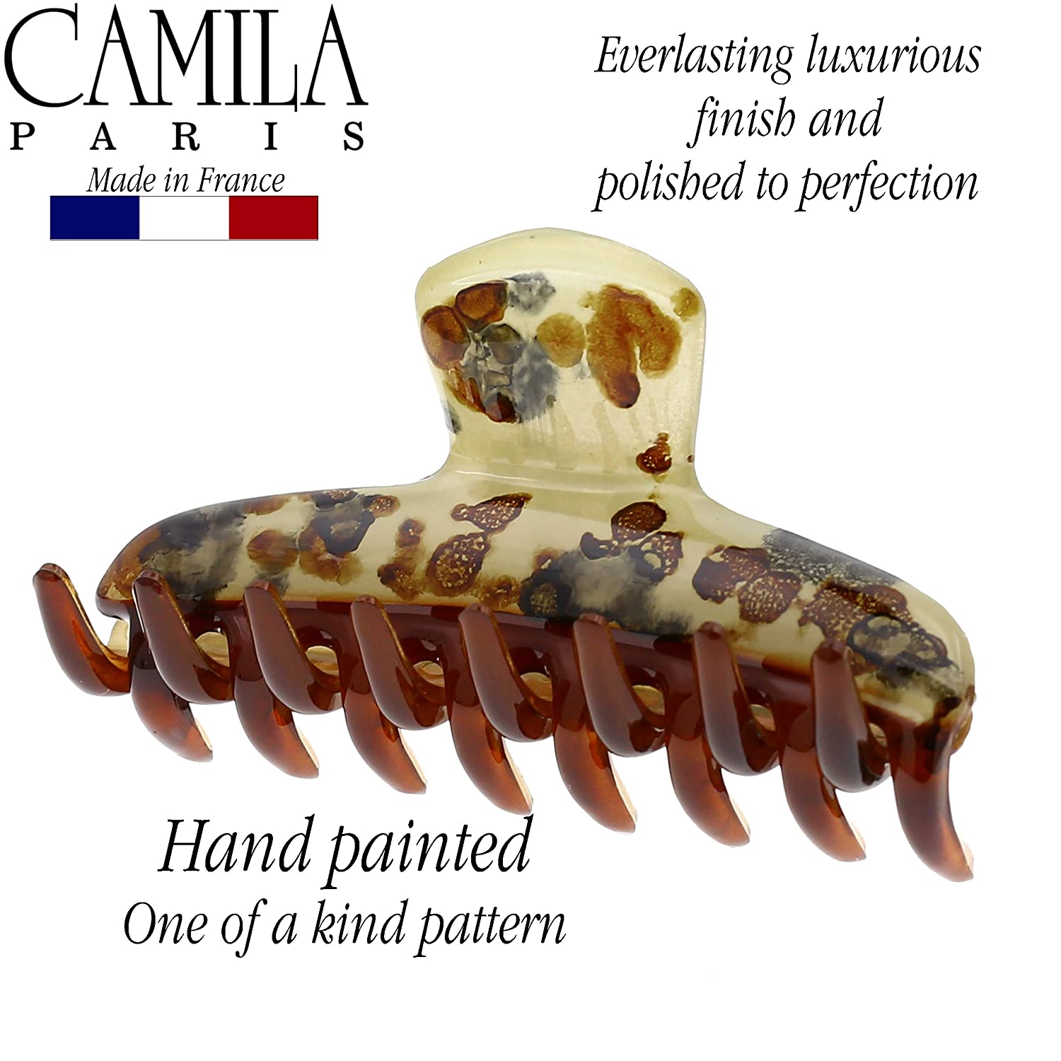 Camila Paris Victoria French hair clip cellulose acetate