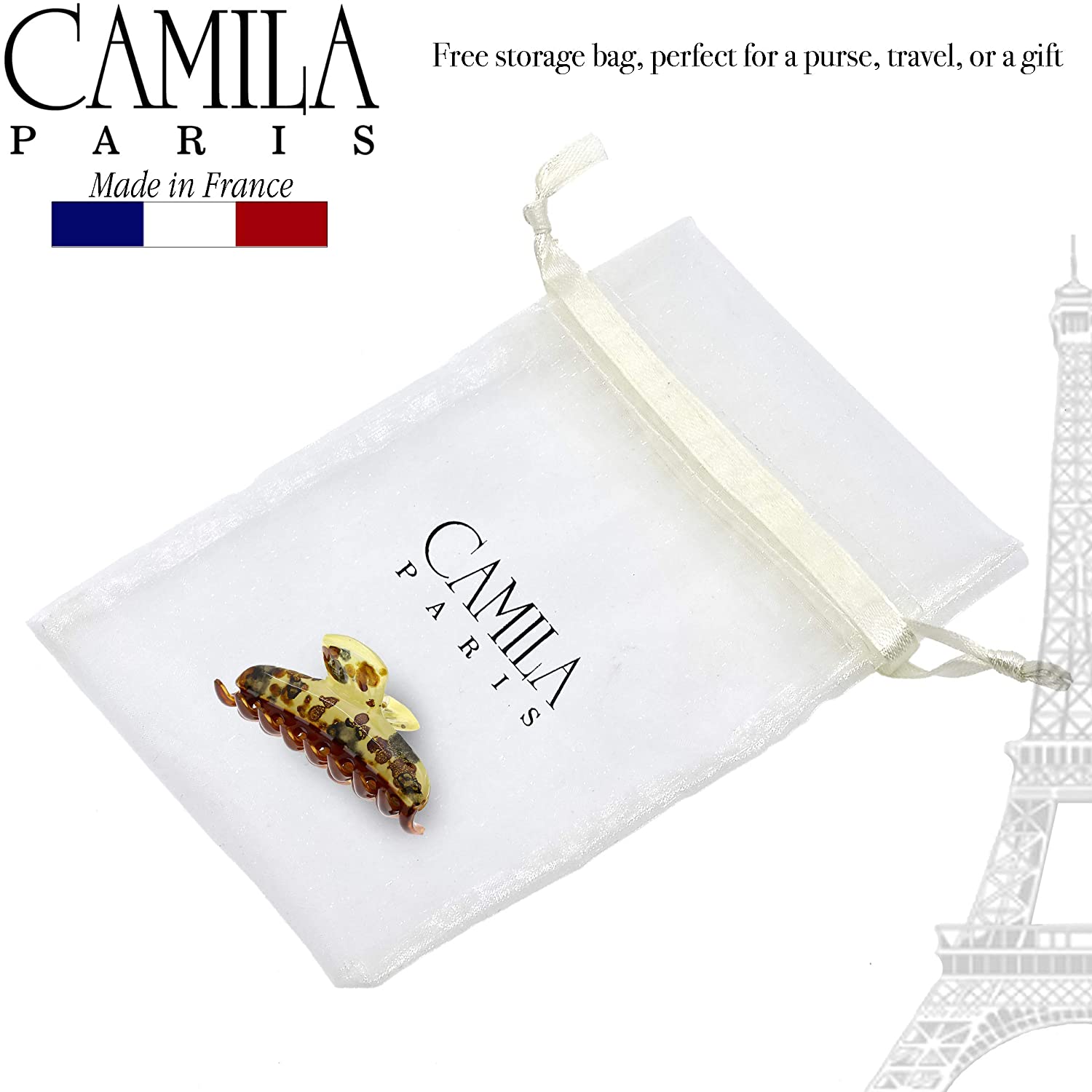 Camila Paris Victoria French hair clip cellulose acetate