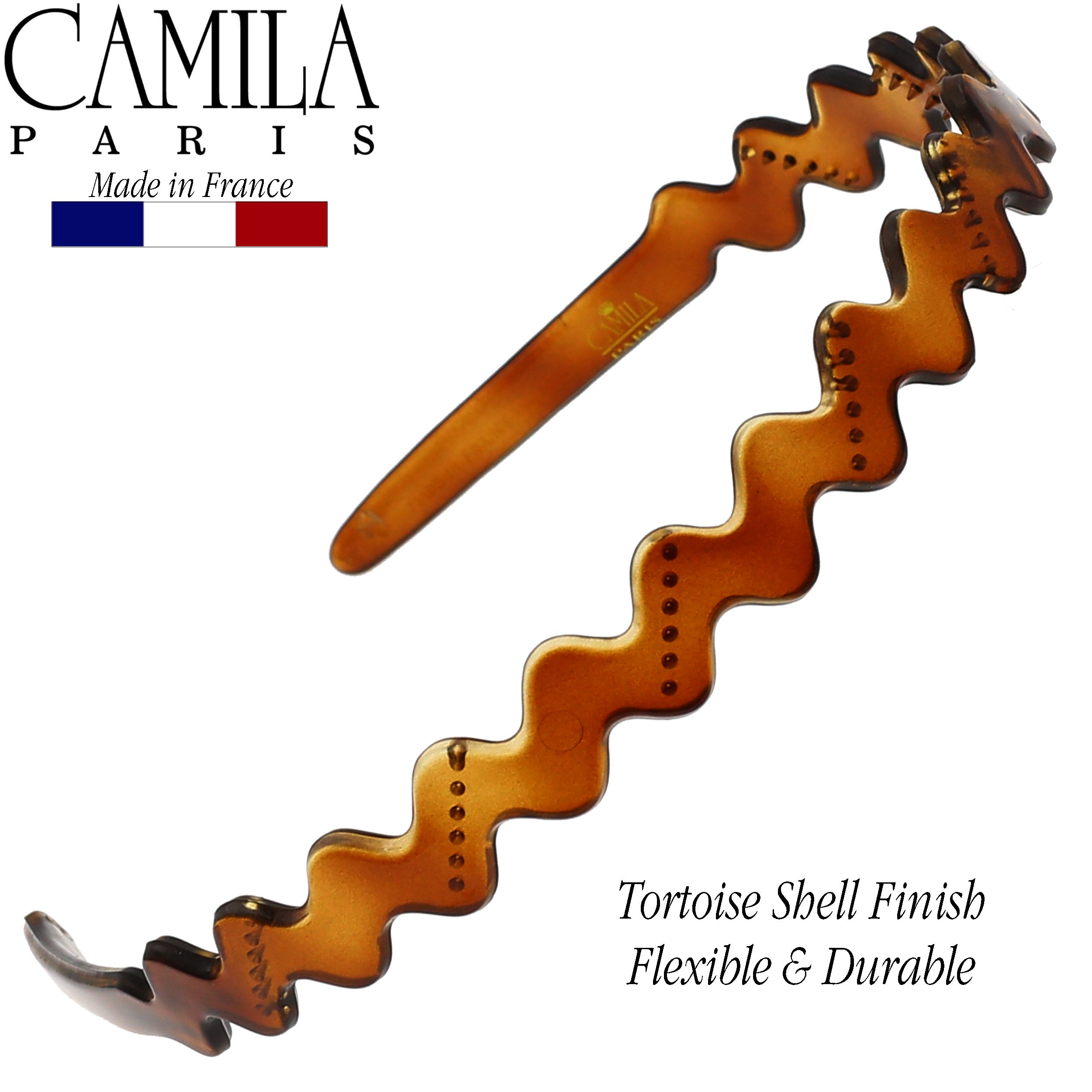 Camila Paris French headband cellulose acetate