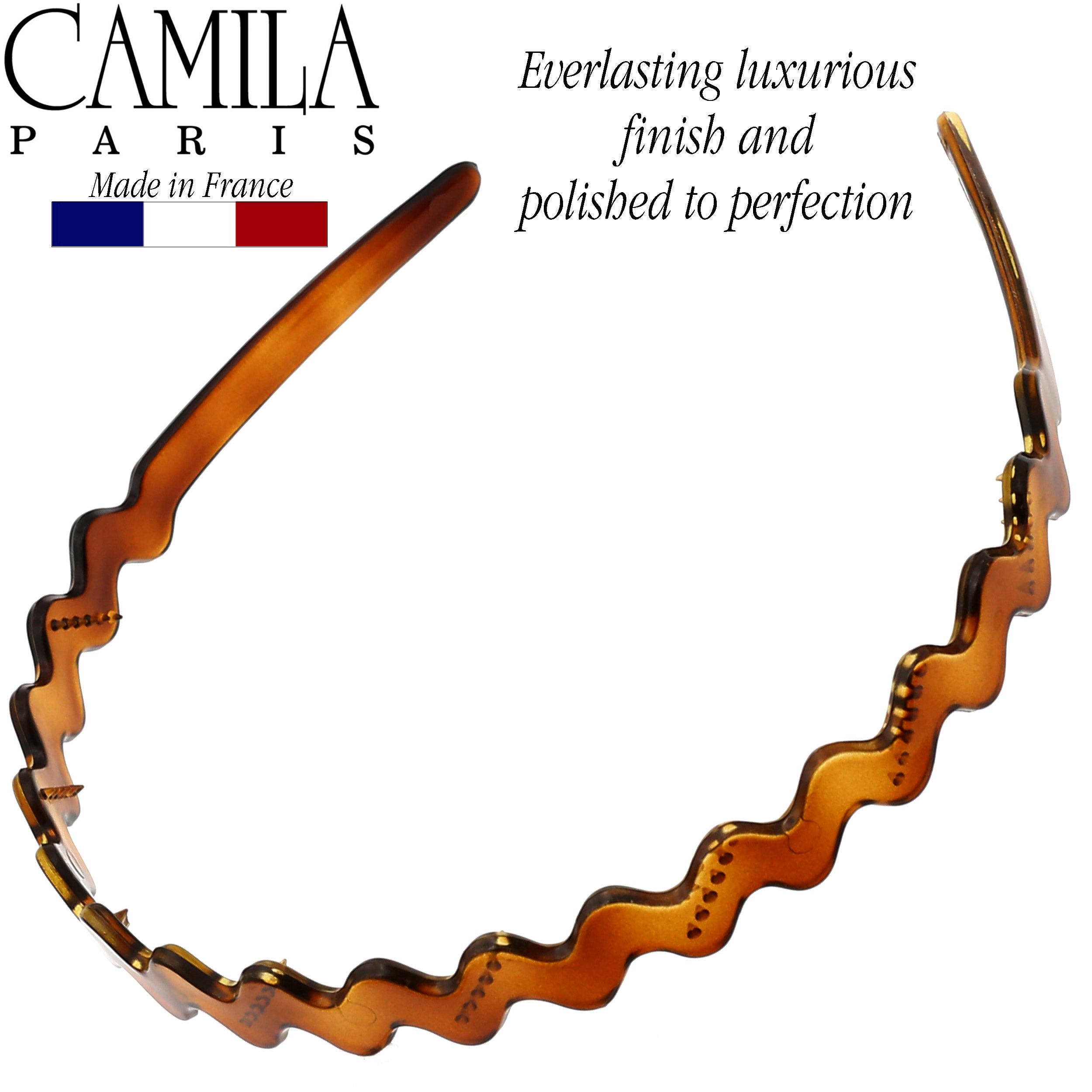Camila Paris French headband cellulose acetate
