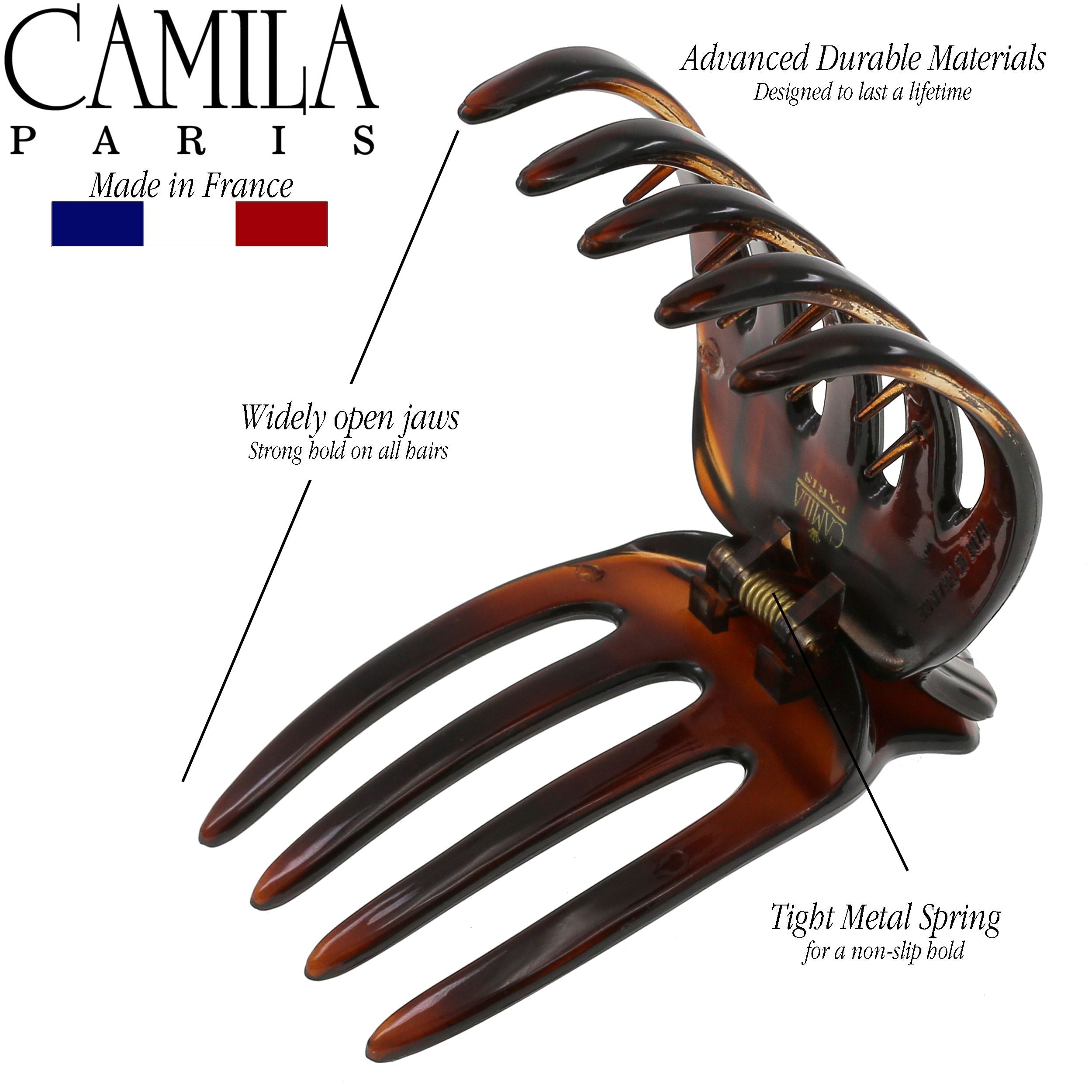 Camila Paris 2.75 Inches French hair clip cellulose acetate