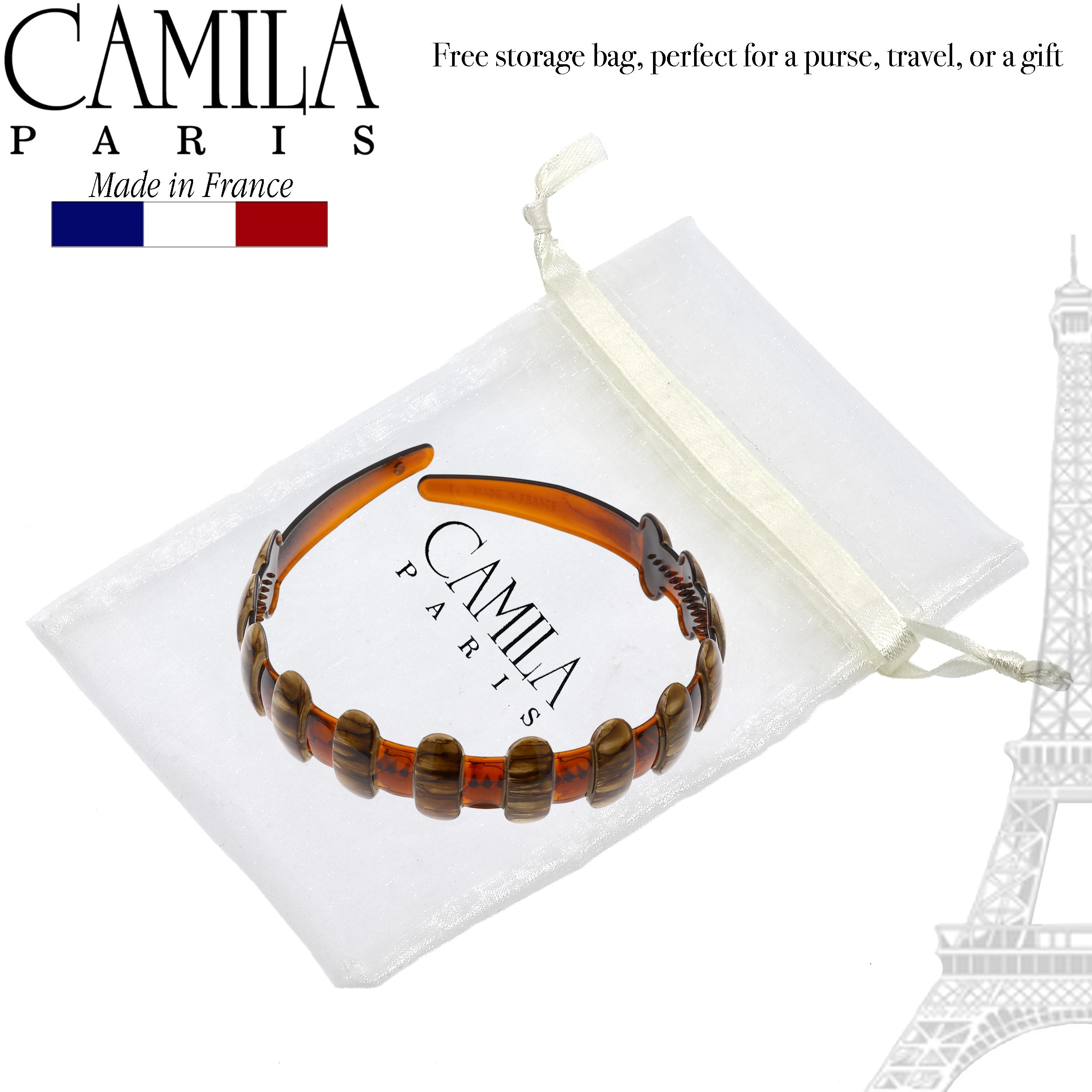 Camila Paris French headband cellulose acetate