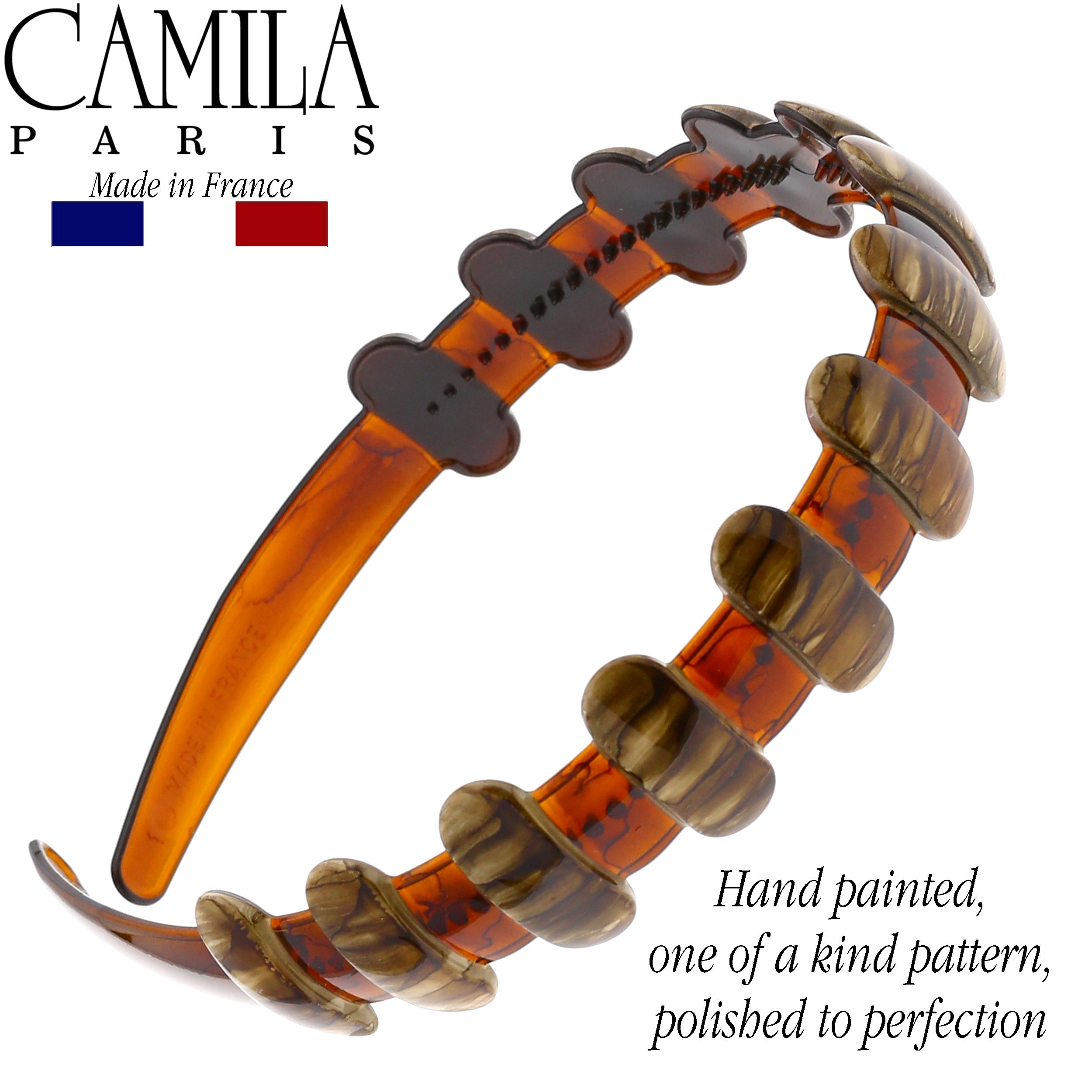 Camila Paris French headband cellulose acetate