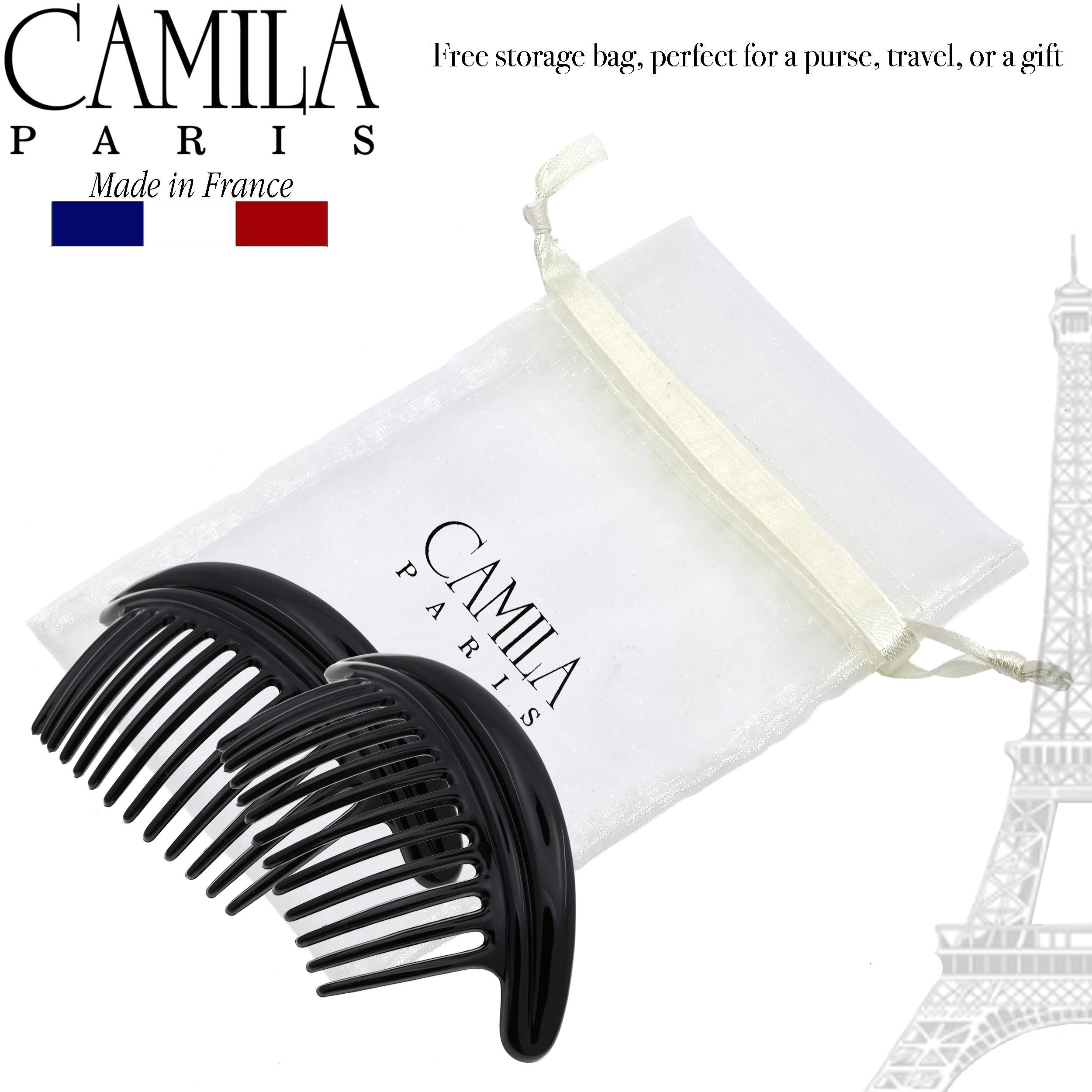 Camila Paris Detangling French side comb cellulose acetate
