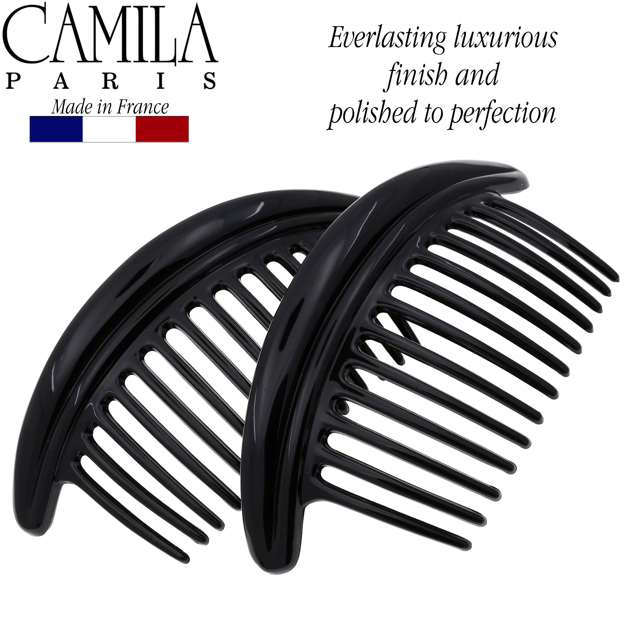 Camila Paris Detangling French side comb cellulose acetate