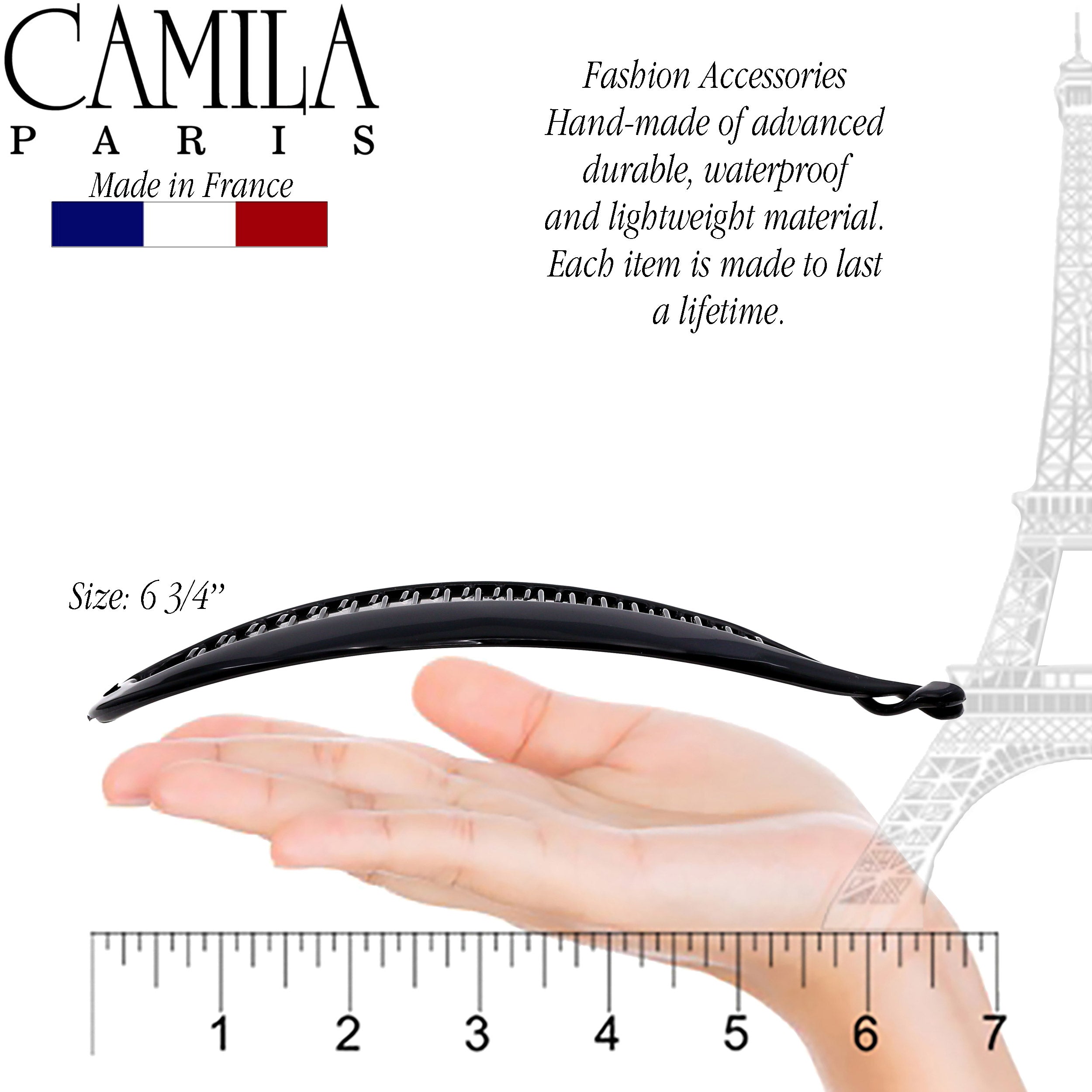Camila Paris French banana clip cellulose acetate