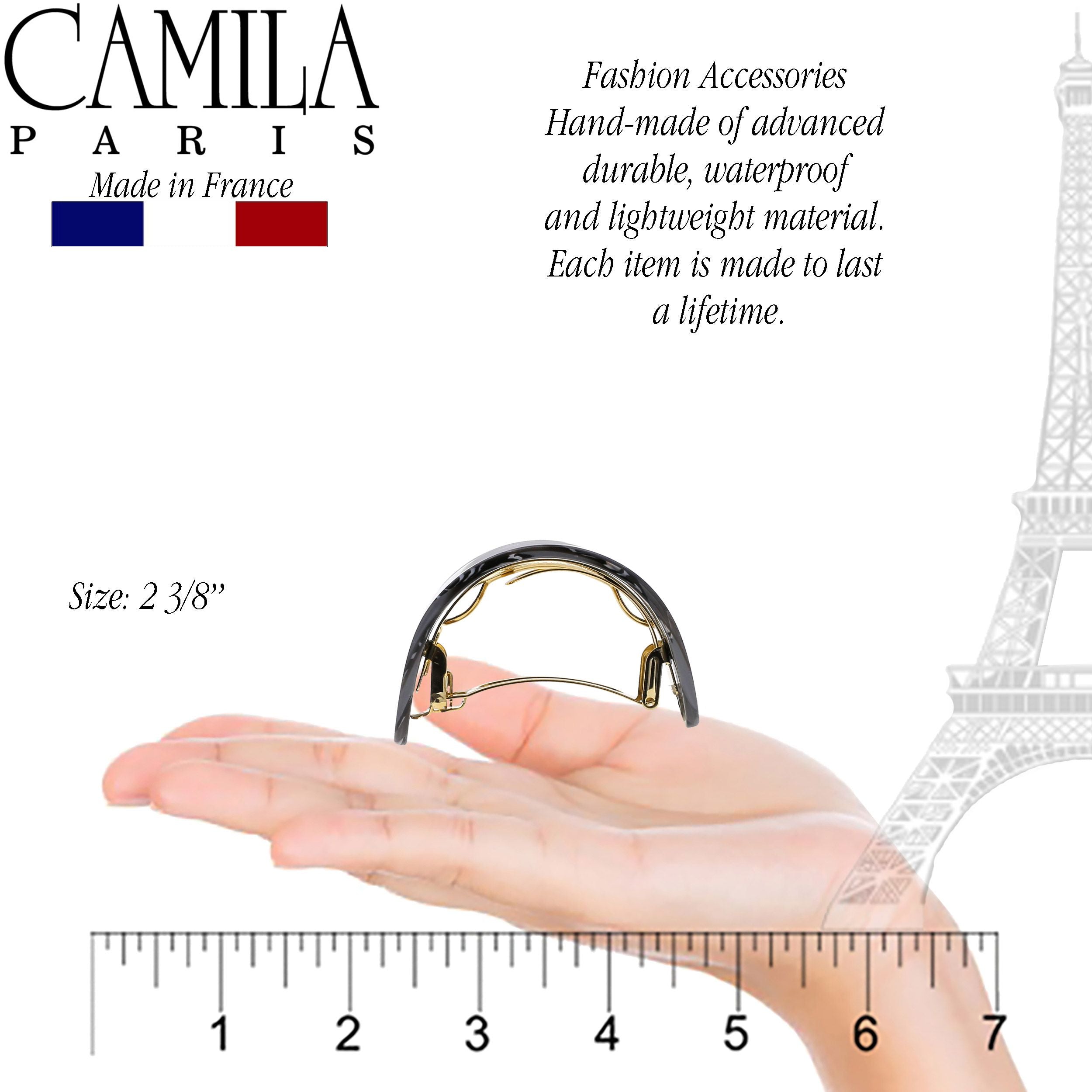 Camila Paris French barrette cellulose acetate