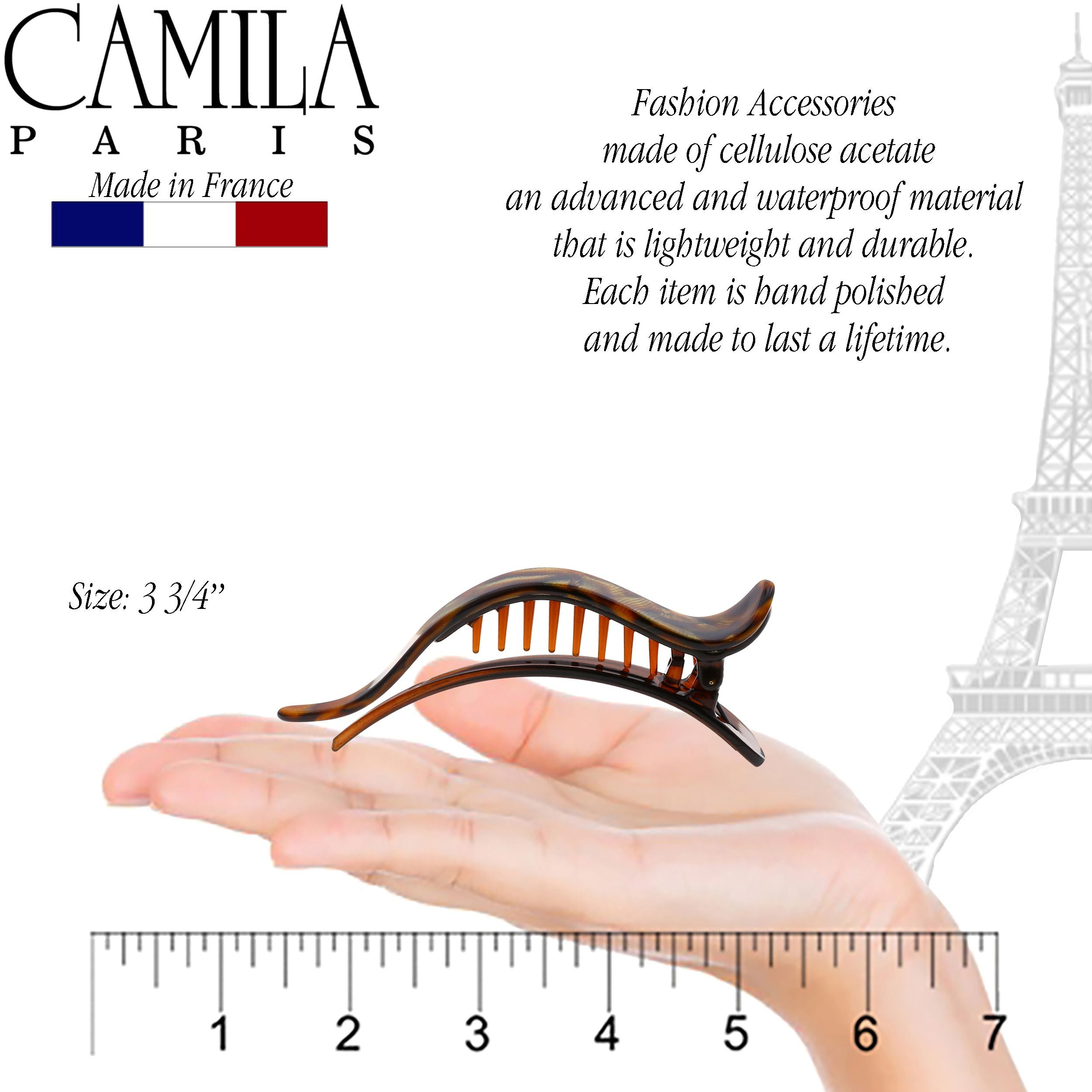 Camila Paris French hair clip cellulose acetate