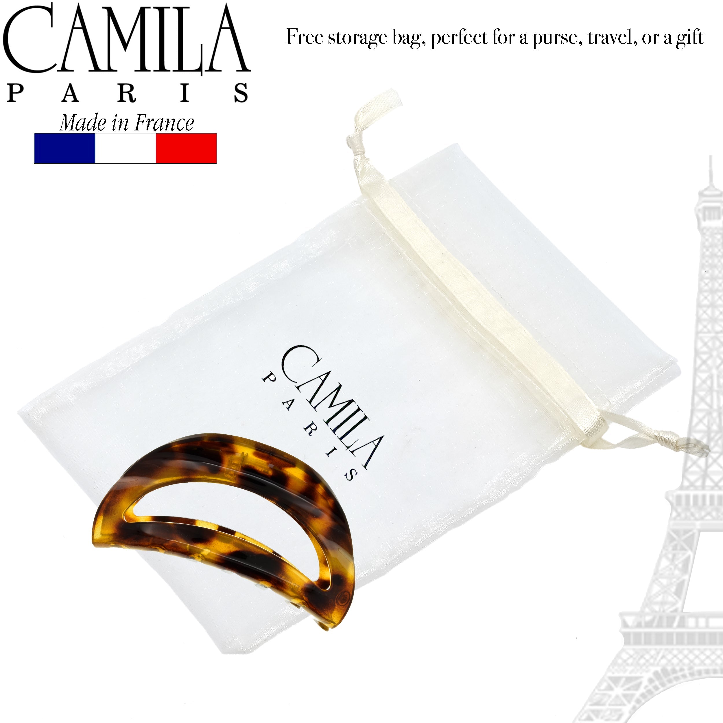 Camila Paris 2.5 Inch French hair clip cellulose acetate