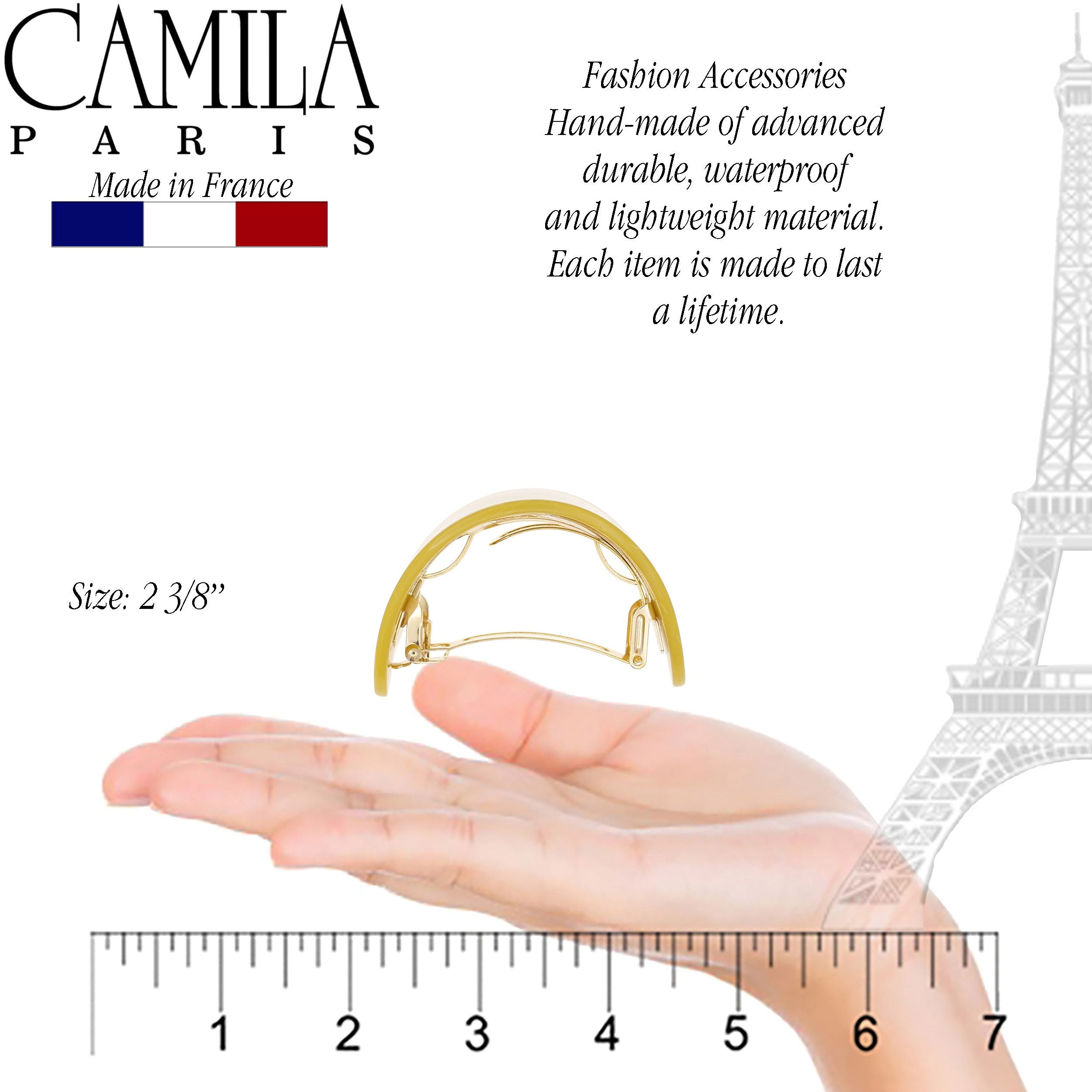 Camila Paris French barrette cellulose acetate