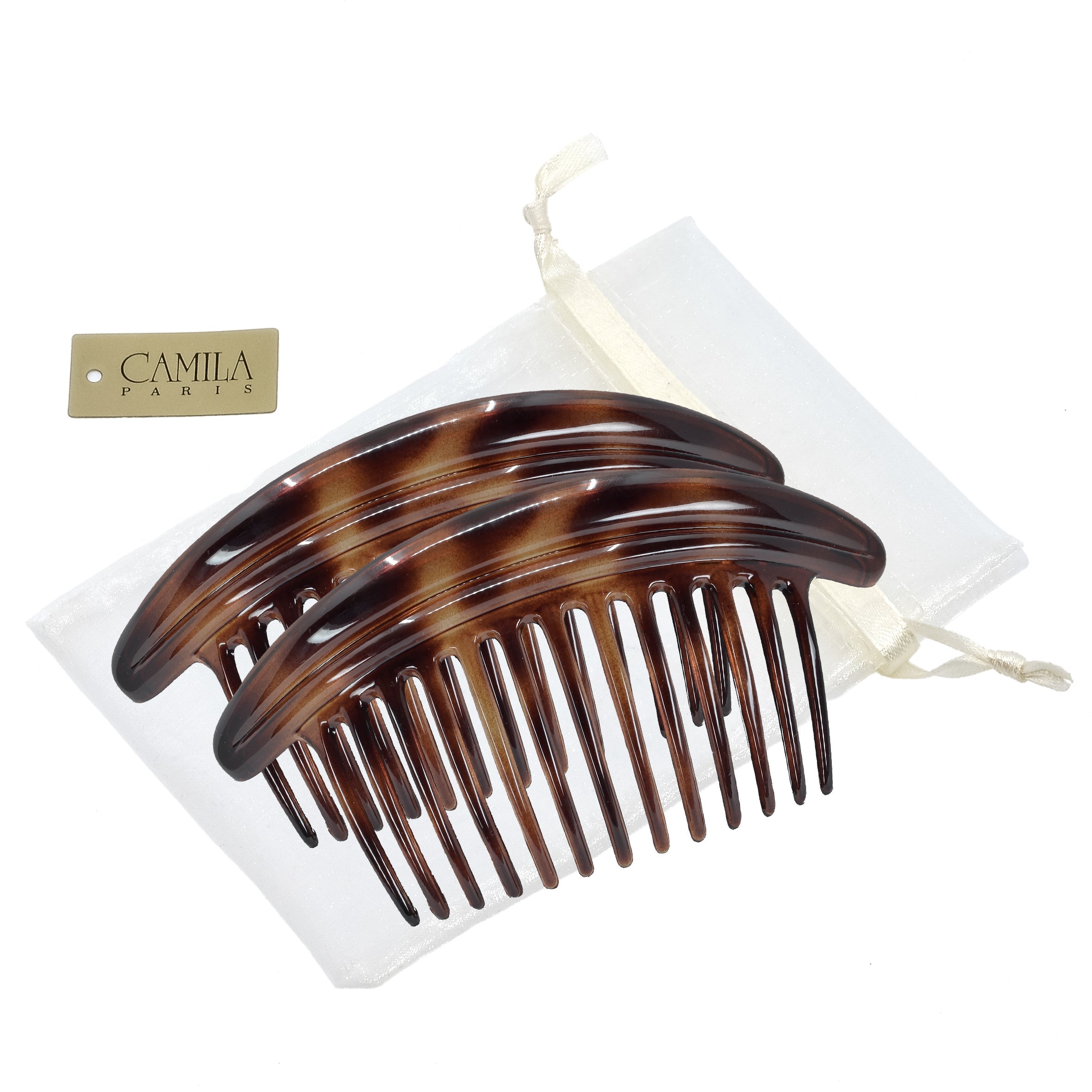 Camila Paris Detangling French side comb cellulose acetate