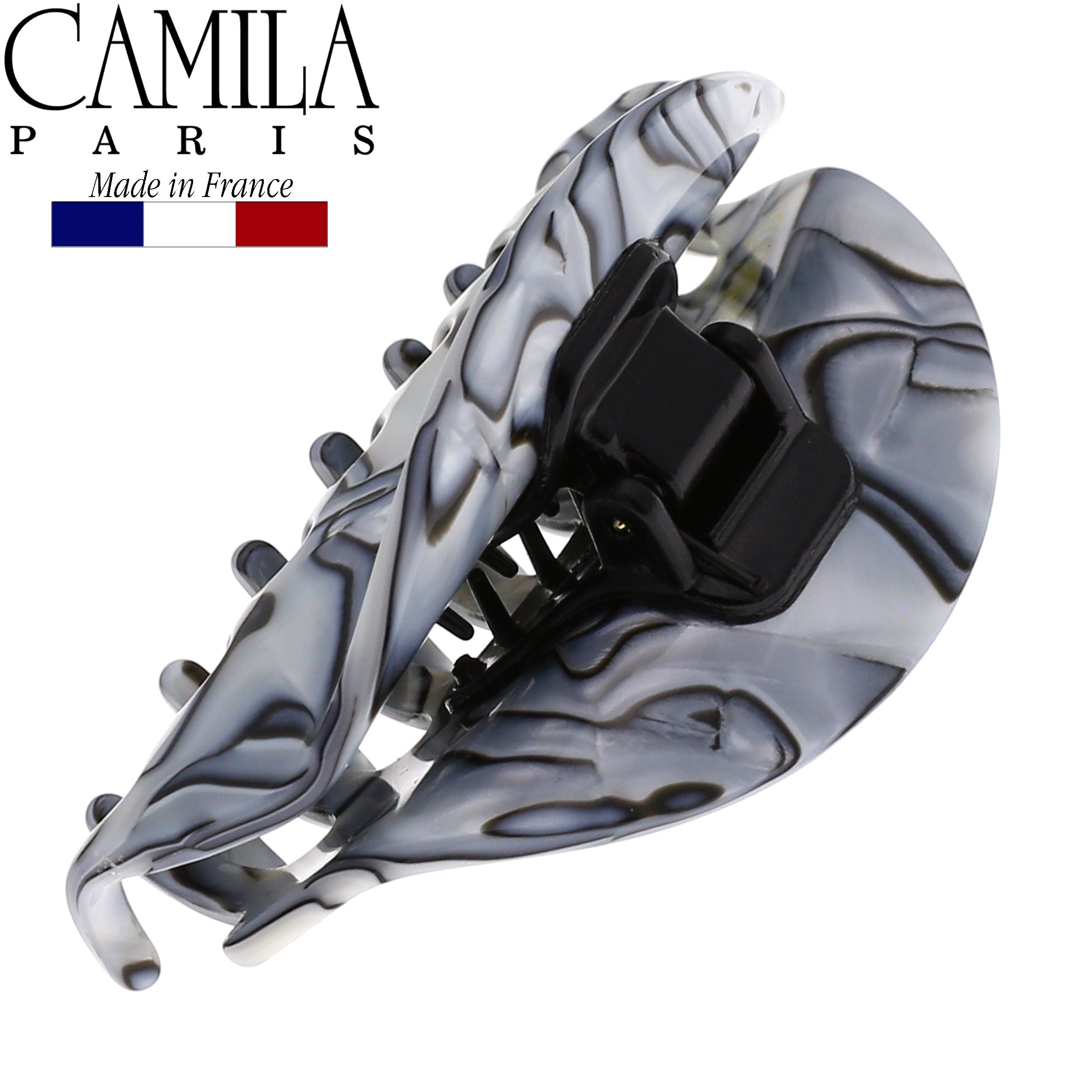 Camila Paris Spring Covered French hair clip cellulose acetate handmade