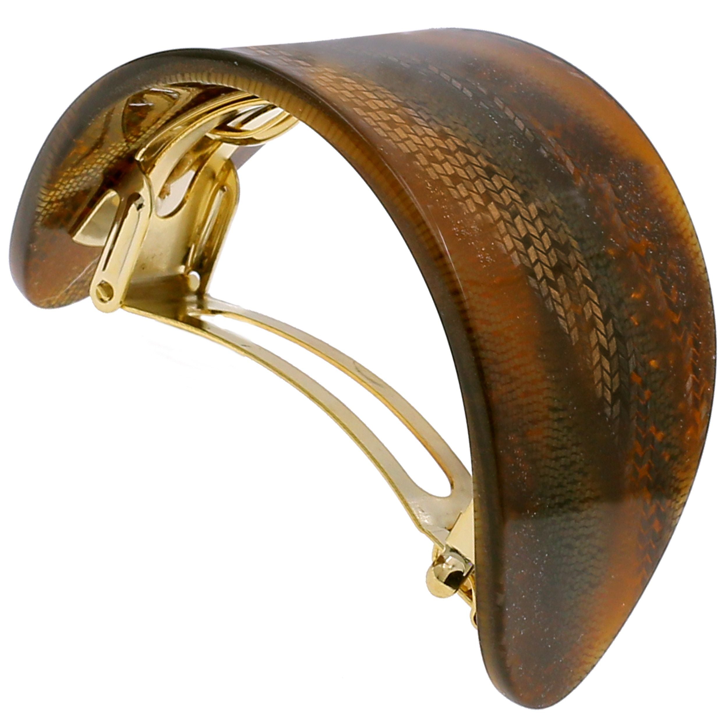 Camila Paris Yellow French barrette cellulose acetate